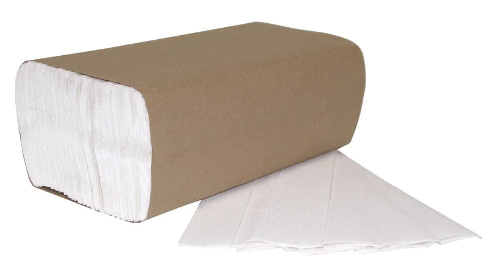 House Brand White C-Fold Towels, 2400/Case - C-Fold Towels 2400/Cs - Image 1