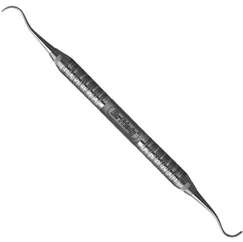 Hu-Friedy Universal Curette, Double-Ended, 17/18 Indiana University, #6 Satin Steel Handle, Posterior, SIU17/186 thumbnail 3
