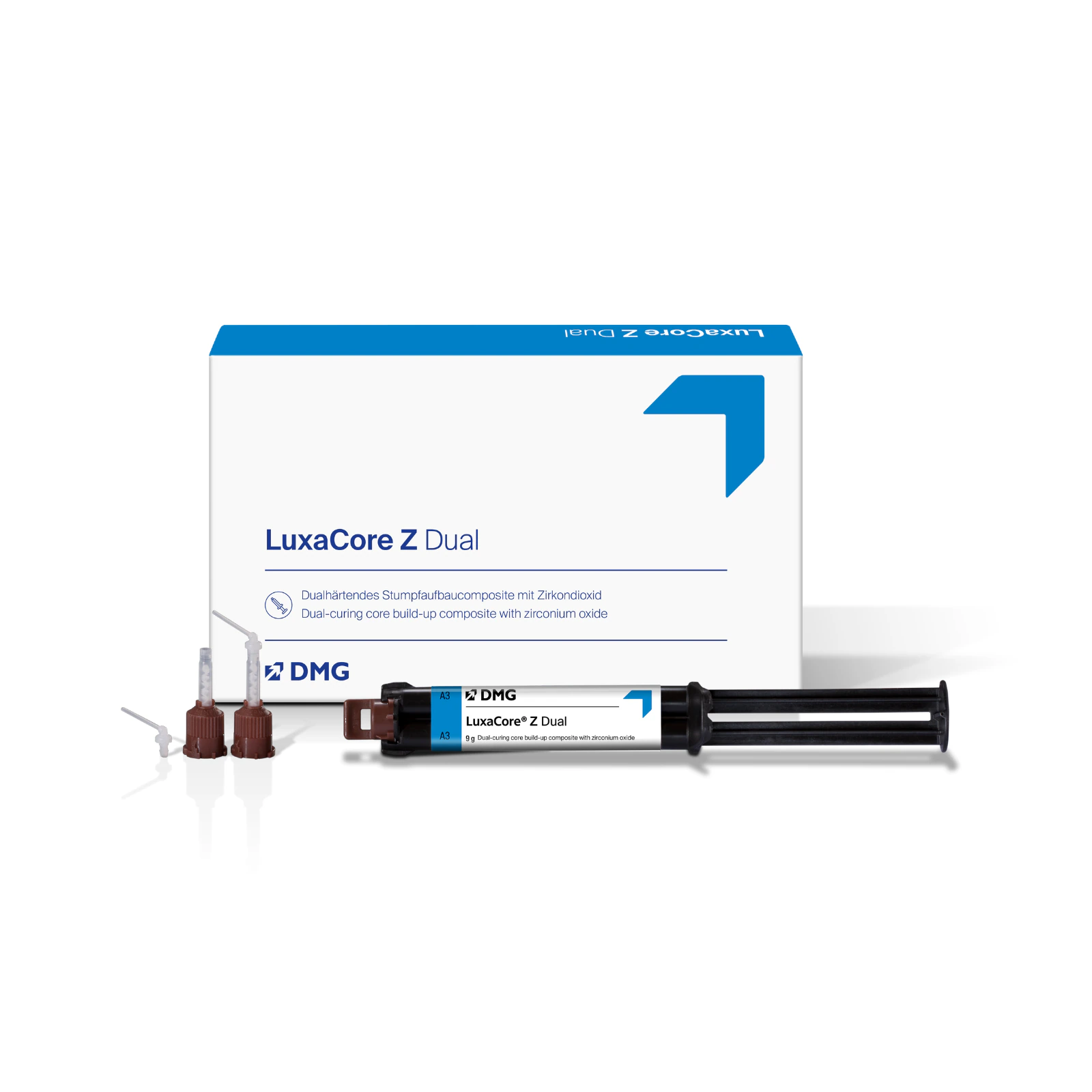 LuxaCore Z-Dual Smartmix Core Build-Up Material, Automix Syringe Kit, 9 g, Light Opaque, 2/Pk, 213336 thumbnail 14