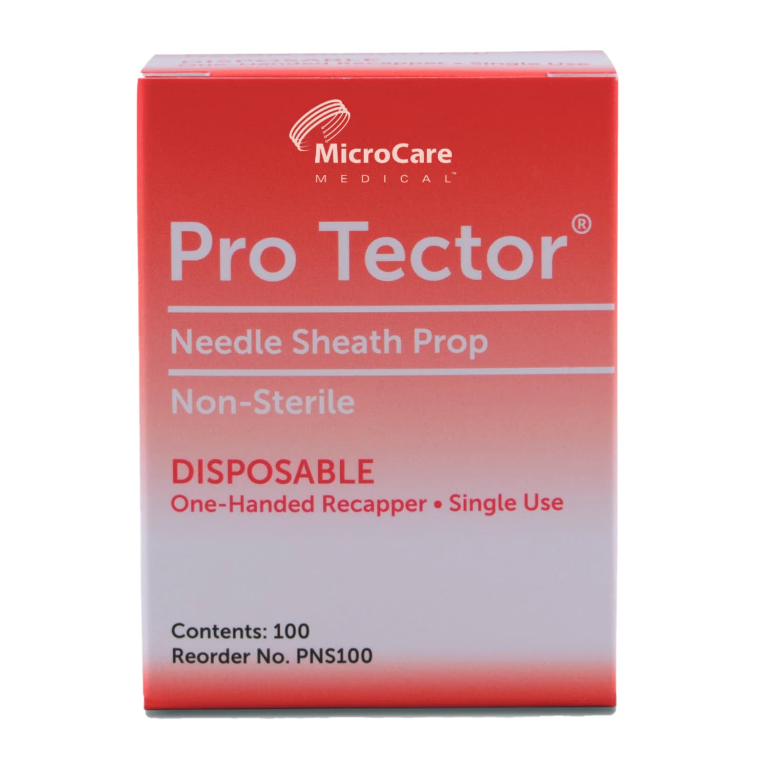ProTector Needle Sheath Prop, Disposable, One-Handed Recapping, 2.5" x 3.25", 100/Box, PNS100 thumbnail 2