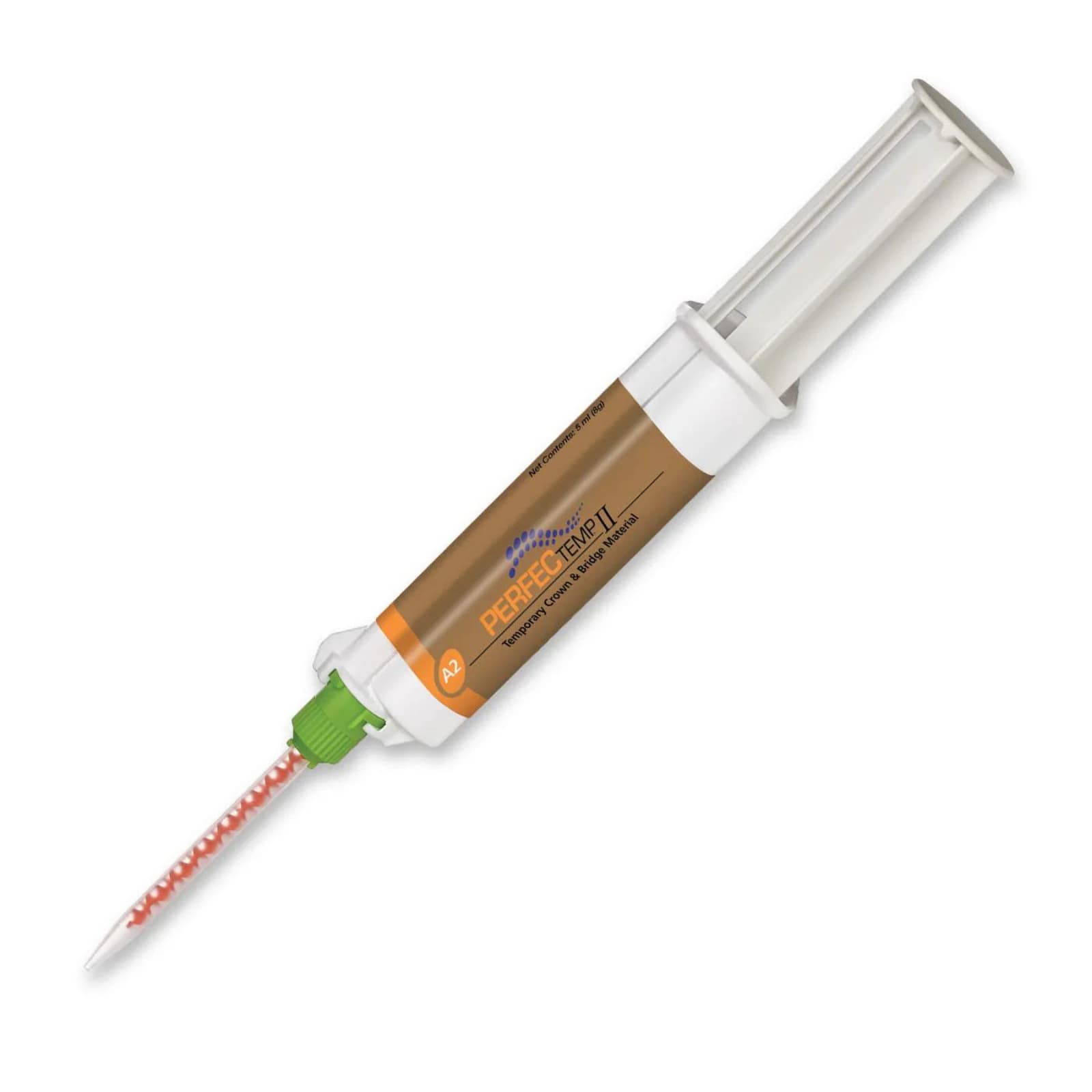 PERFECTemp II Temporary Crown & Bridge Material, Bis-Acrylic Self-Cure, Shade A2, 5 mL Syringe Refill, 2 Syringes/Box, CR1043 thumbnail 9