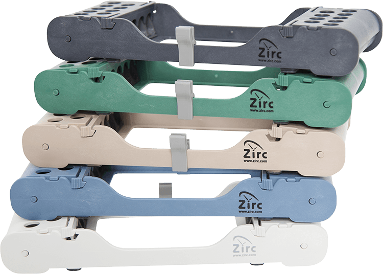 Zirc Dental E-Z Jett 5-Place Instrument Cassette, White, 1/Pk, 50Z925 thumbnail 2