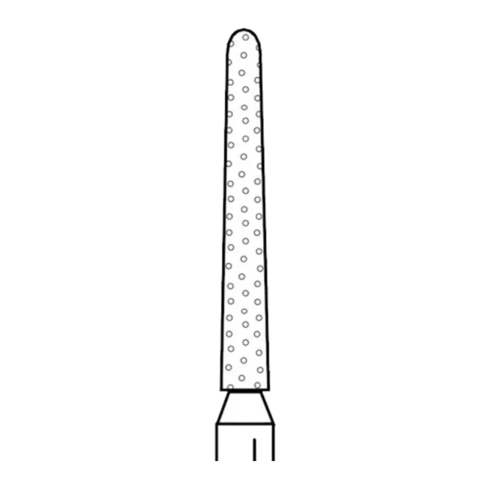 Two Striper Diamond Bur, FG, Round-End Taper, 781.10, Coarse, Green, 1.3 mm Major / 0.8 mm Minor Diameter, 10 mm Length, 5/Pk, 2015466 thumbnail 7