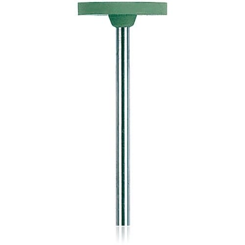 NTI Silicone Polisher, Green, Large Disc, HP Shank, 15mm, Superfine, 10/Pkg, P0143-150 thumbnail 2