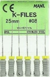 Mani K-File, Stainless Steel, 31 mm, ISO #08, Grey, 6/Pk, MK3108 thumbnail 6