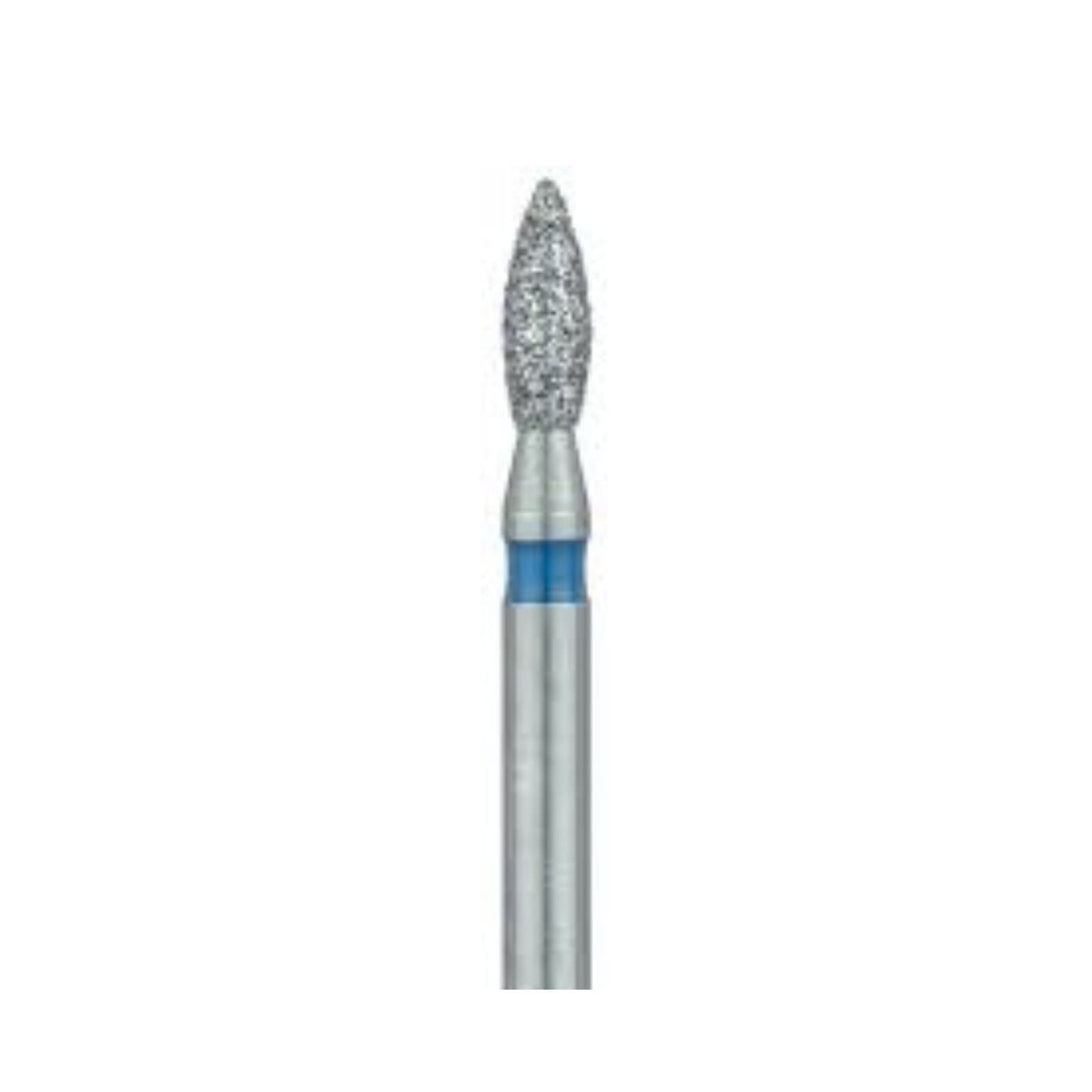 Meisinger 830G-016-FG Coarse Diamond Bur, Pointed Football, Friction Grip, 1.6 mm Head Diameter, Green Ring, 5/Pk thumbnail 3