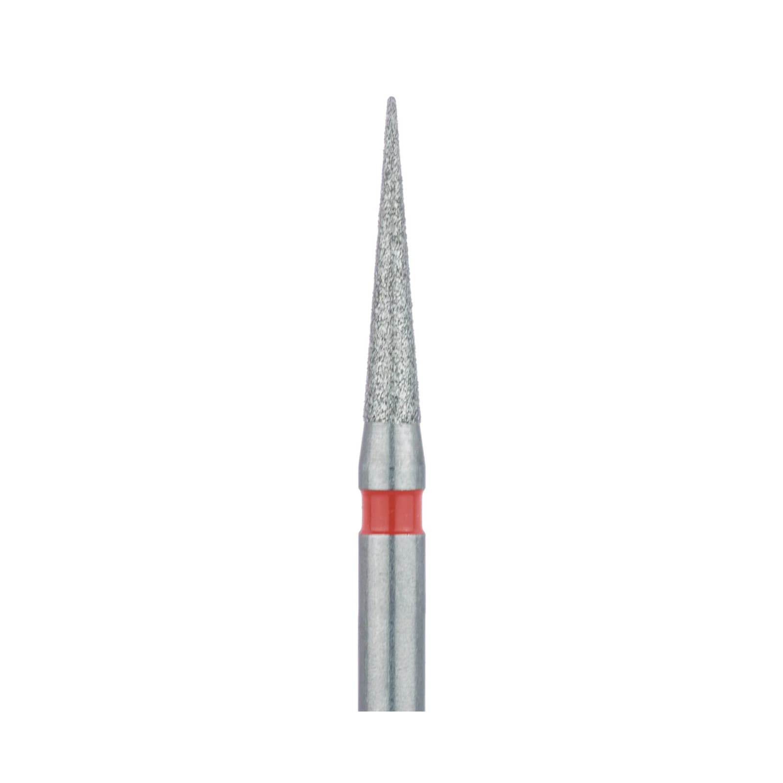 Meisinger Multi-Use Diamond Bur, Friction Grip, Needle Shape, Fine Grit (Red), 1.4 mm Head, 8 mm Working Length, 5/Pk, 858F-014-FG thumbnail 4