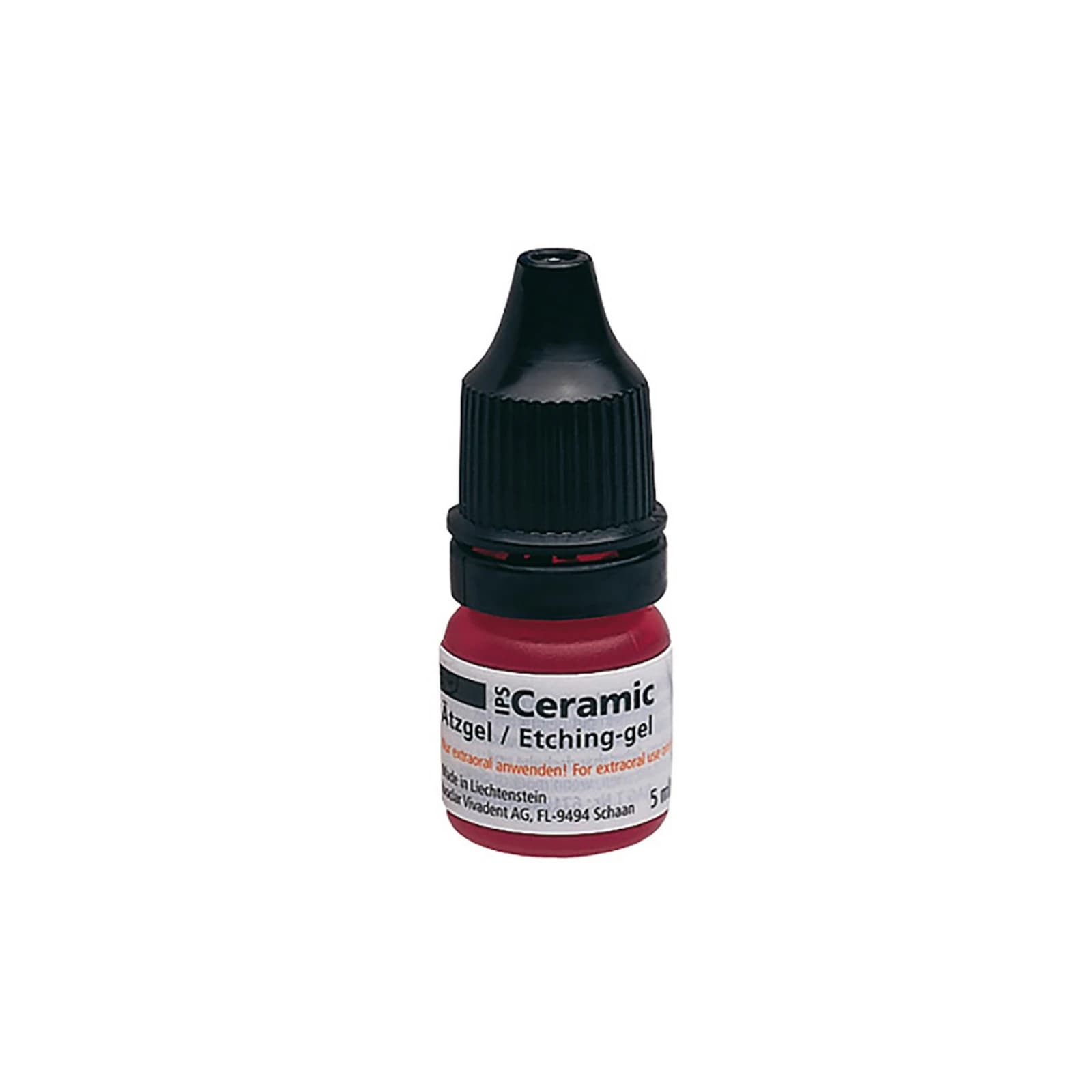 IPS Ceramic Etching Gel, 5 ml, Red, 1/Pk, 531548 thumbnail 2