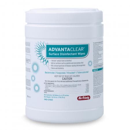 AdvantaClear™ Surface Disinfectant Wipes, 6" x 6.75", 160 Wipes/Canister, IMS-2160 thumbnail 8