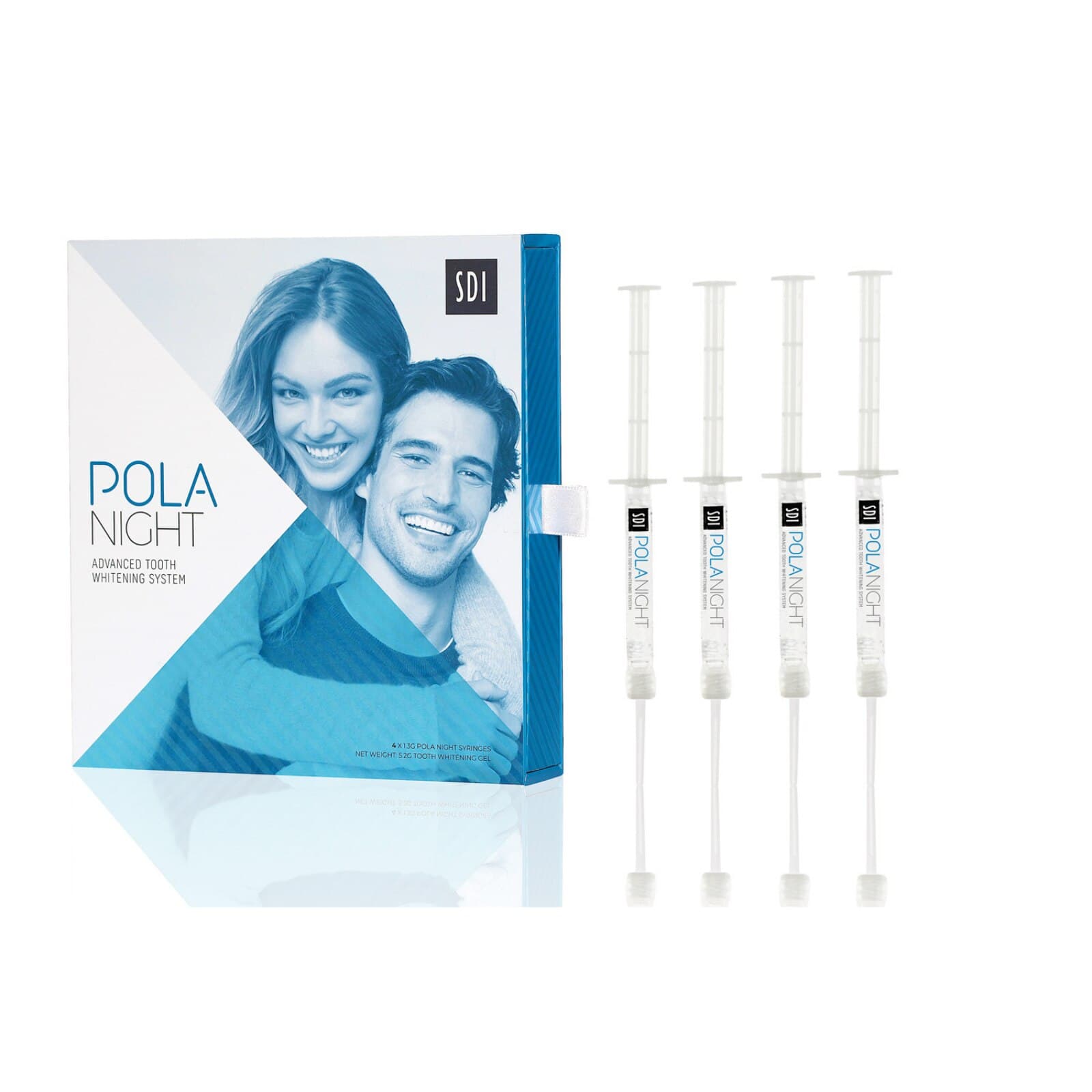 Pola Night Tooth Whitening System, 10% Carbamide Peroxide, Mini Kit, 1.3 g Syringes, 4/Pk, Spearmint, 7700106 thumbnail 4