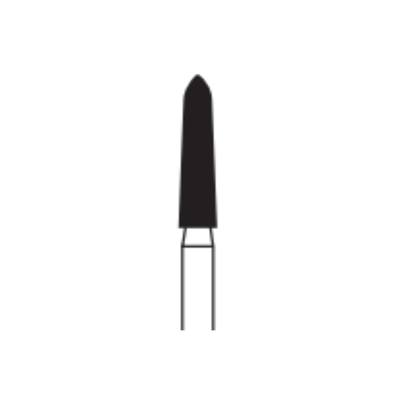 Microcopy NeoDiamond FG 1718.8F Pointed Taper Fine Diamond Bur, Friction Grip, 25/Bx thumbnail 2