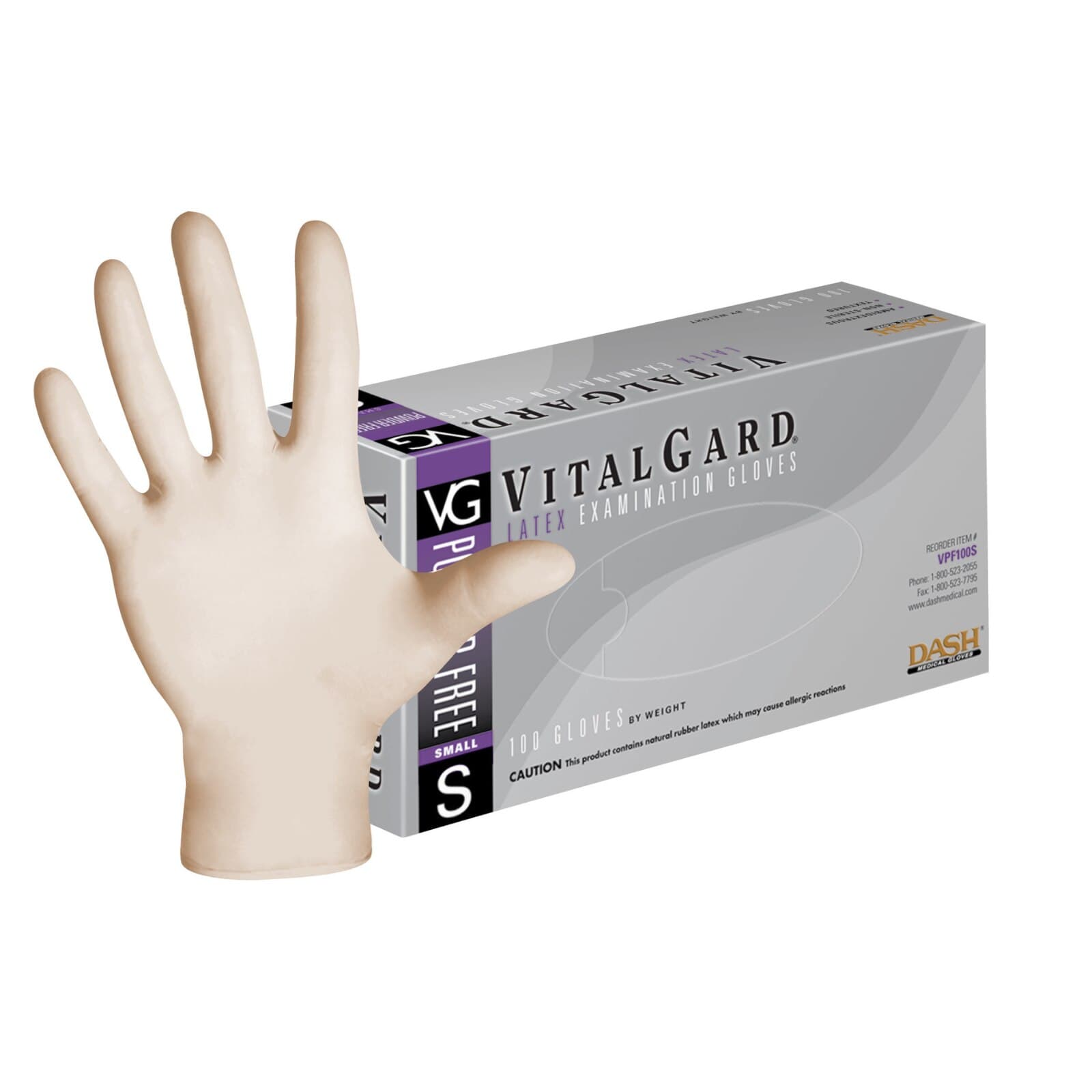 VitalGard® Powder-Free Latex Exam Gloves, Extra Large, Textured, Non-Sterile, 100/Box, VLP100XL thumbnail 8