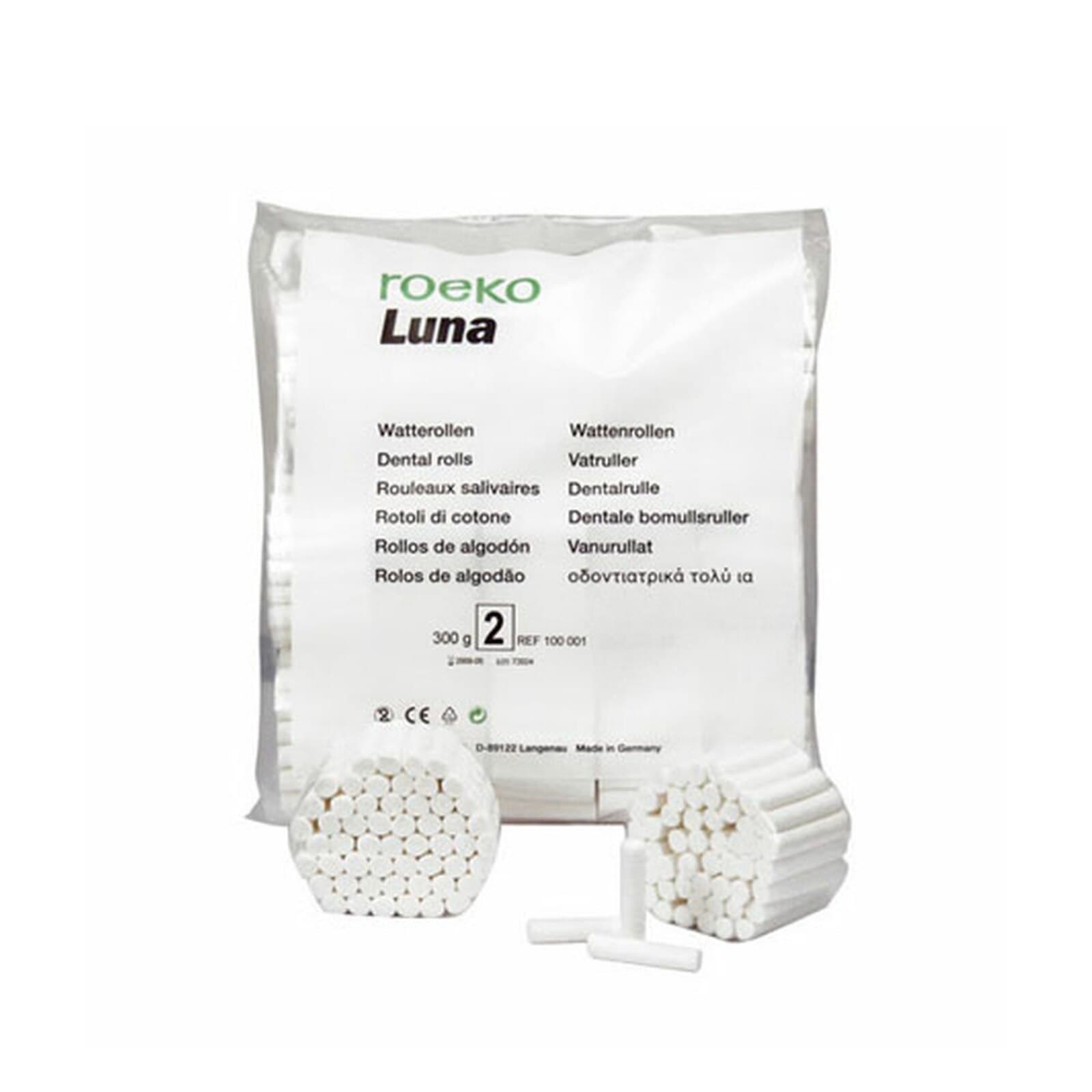 Roeko Luna Cotton Rolls #2, 1.5" x 3/8", Non-Sterile, 1000/Bag, 104002 thumbnail 4