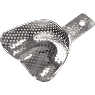 GC America COE Nickel-Plated Depressed Anterior Perforated Impression Tray #A7 Upper (Small) thumbnail 2