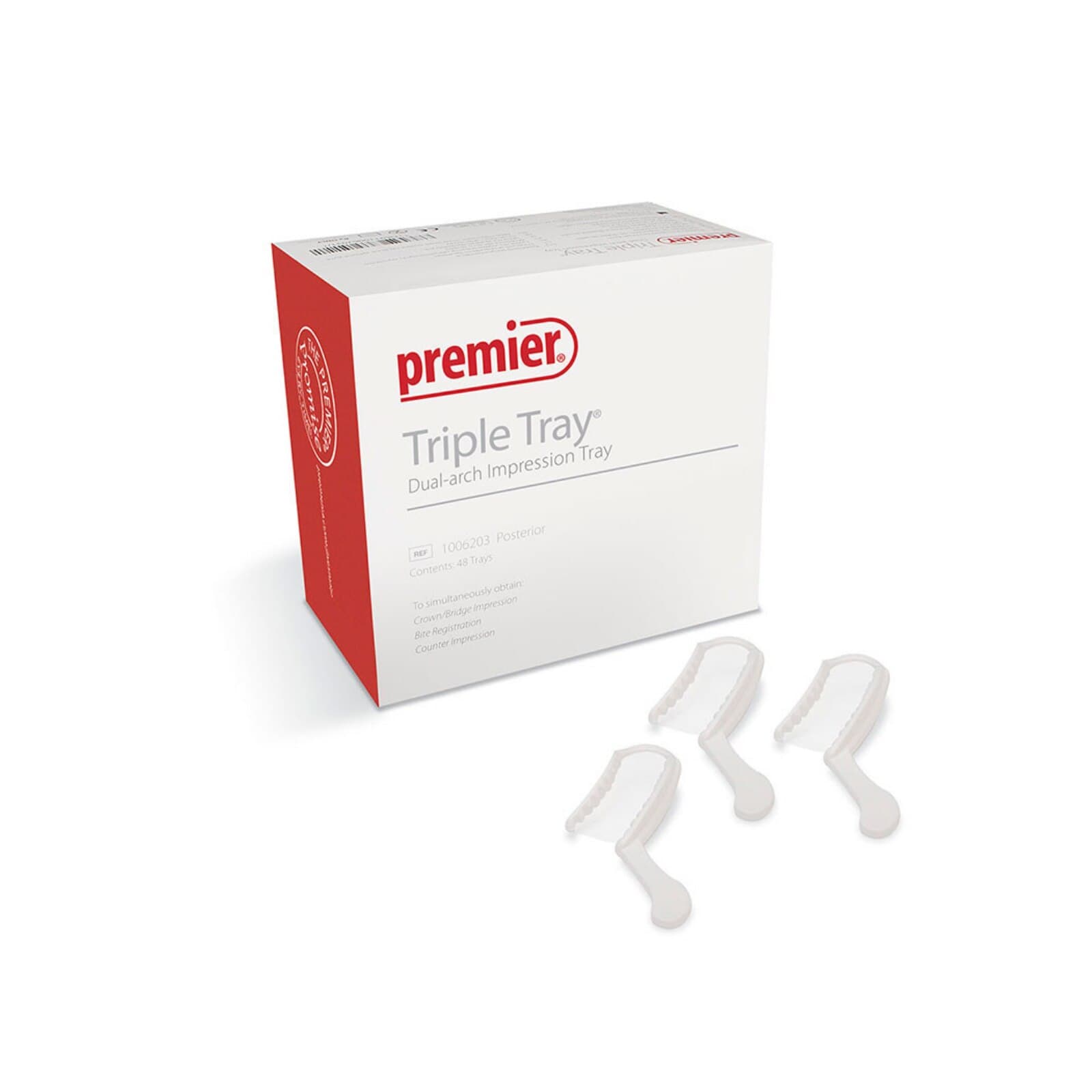 Premier Triple Tray Dual-Arch Impression Trays, Assorted Kit, 35/Box, #1006233 thumbnail 8