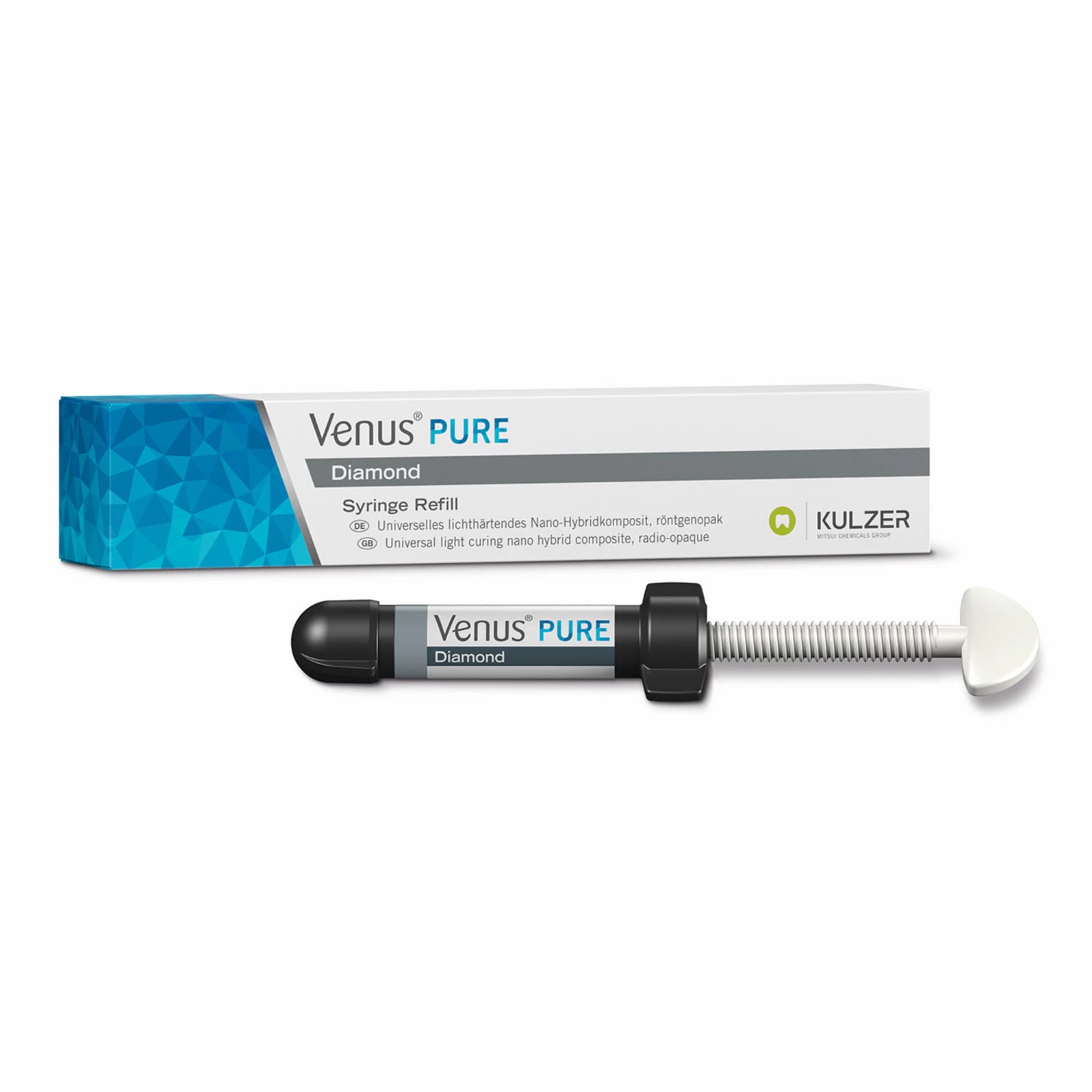 Venus Diamond Pure Universal Composite Syringe Refill, 4g, Bleach, 66096875 thumbnail 2
