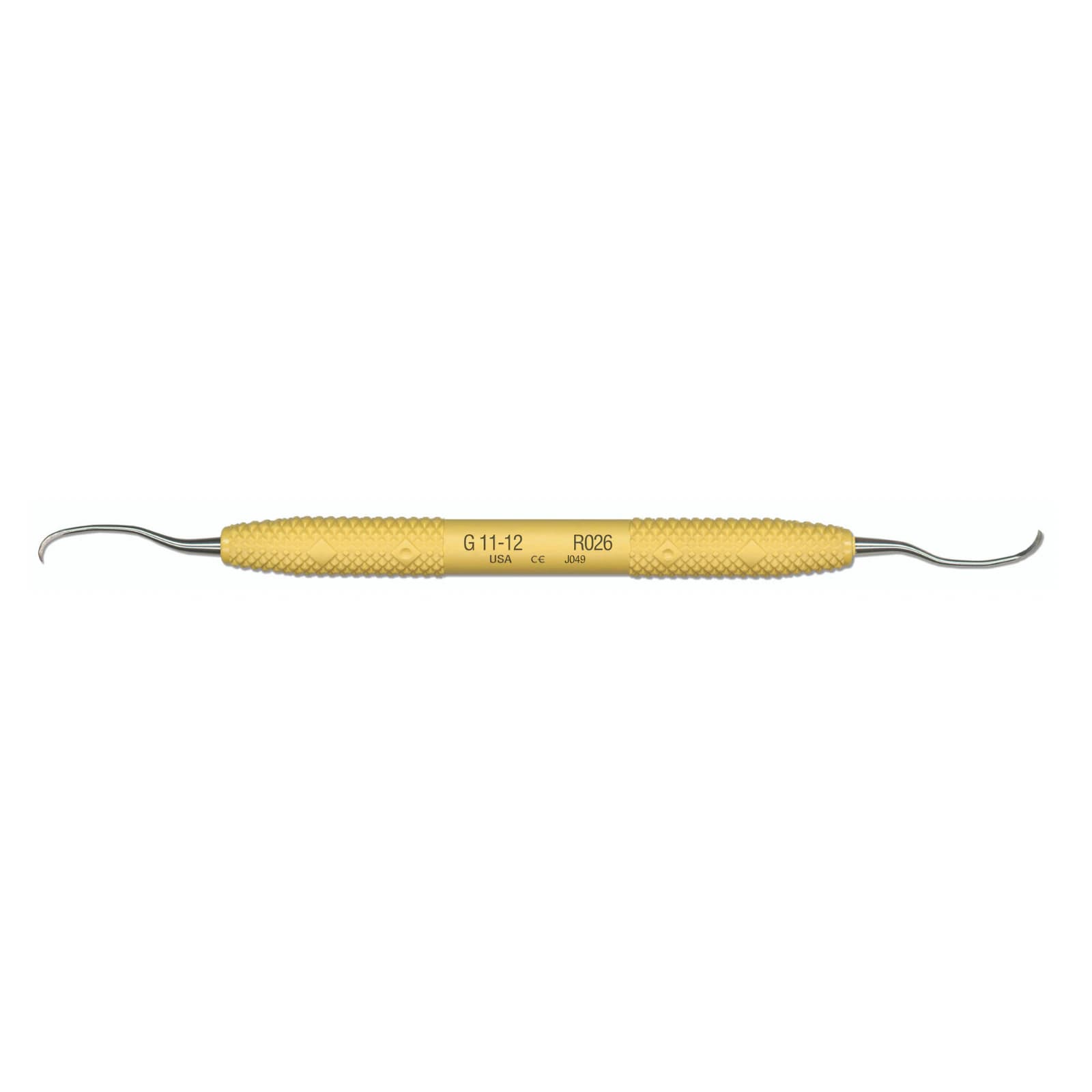 PDT Amazing Gracey 11/12 Curette, Double-Ended, Sunshine Yellow Resin Handle, 6.5", R026 thumbnail 7