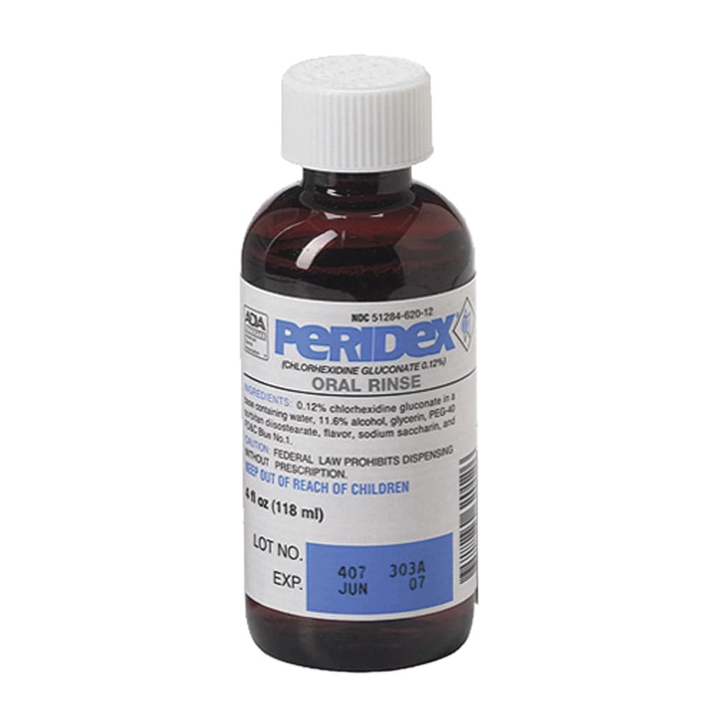 3M Peridex Chlorhexidine Gluconate 0.12% Oral Rinse, Herbal Mint, 4 oz Bottle, 12134 thumbnail 5
