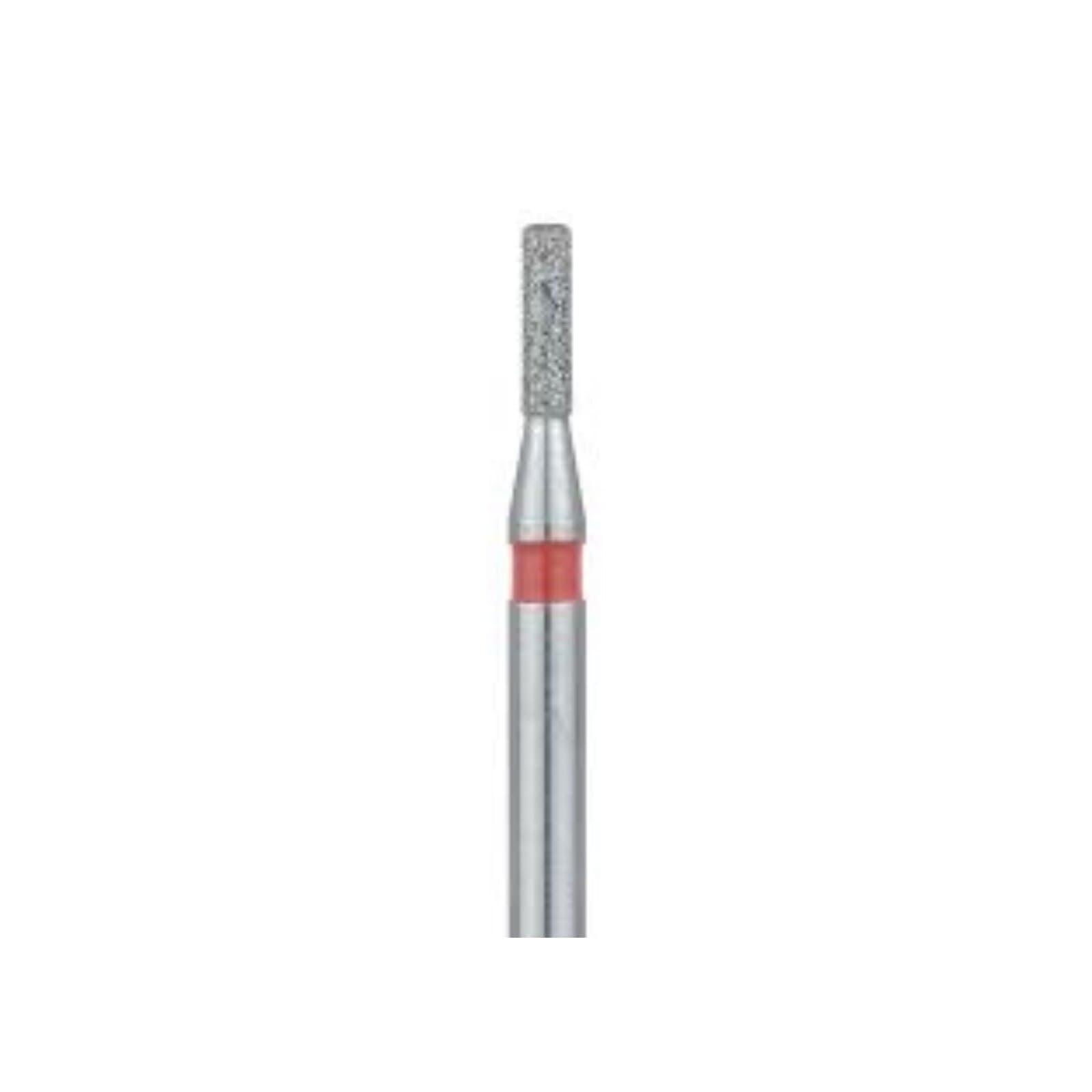 Meisinger 840F-010-FG Fine Diamond Bur, Round-Edge Cylinder, Friction Grip, 1.0 mm Head Diameter, 4.0 mm Head Length, Red Ring, 5/Pk thumbnail 3