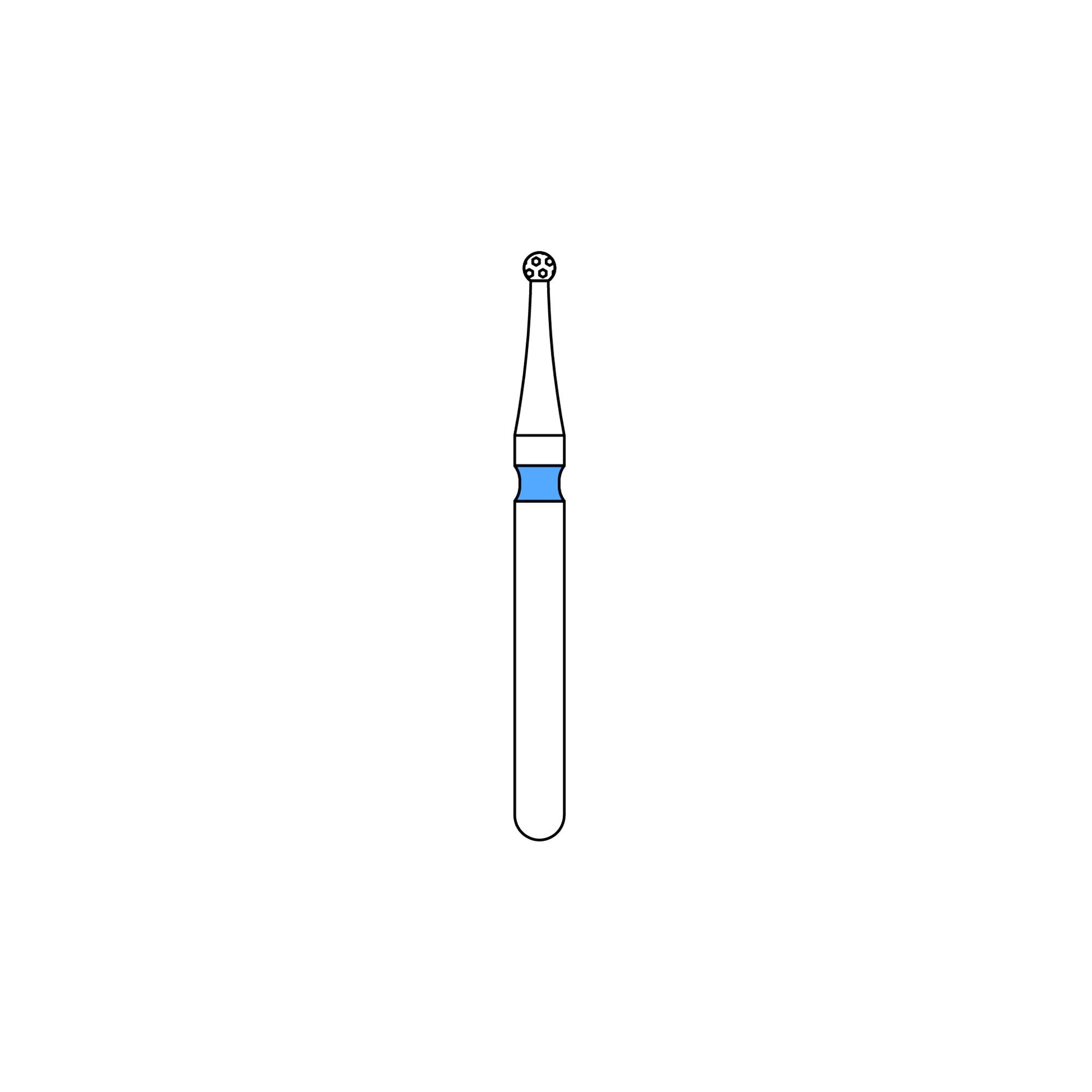 PRIVA Diamond Burs FG 801-010M, 5/Pk - PRIVA Diamond Burs FG 801-010M 5/Pk - Image 1
