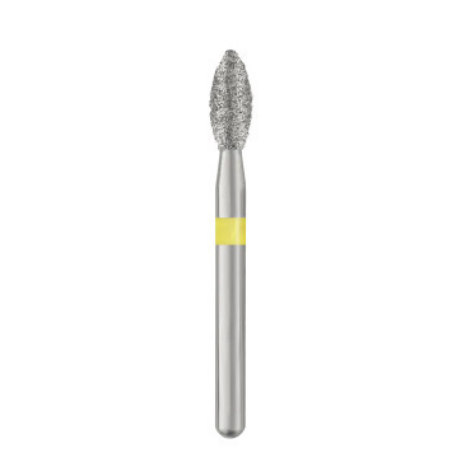 Piranha Diamond Single-Use Burs, FG, Pointed Football, # 368-023, 2.3 mm, Very Fine, Yellow, 25/Pk, 368-023VF thumbnail 3