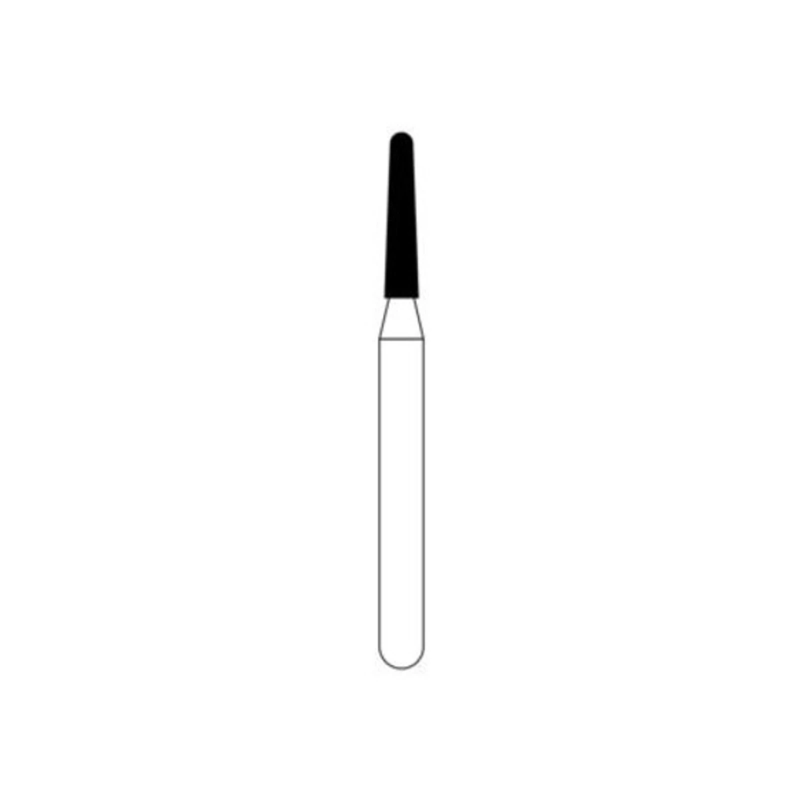 NTI Diamond Bur FG Coarse Round End Cylinder #C838-012, 1.2 mm Diameter x 4.0 mm Length, 5/Pkg thumbnail 2