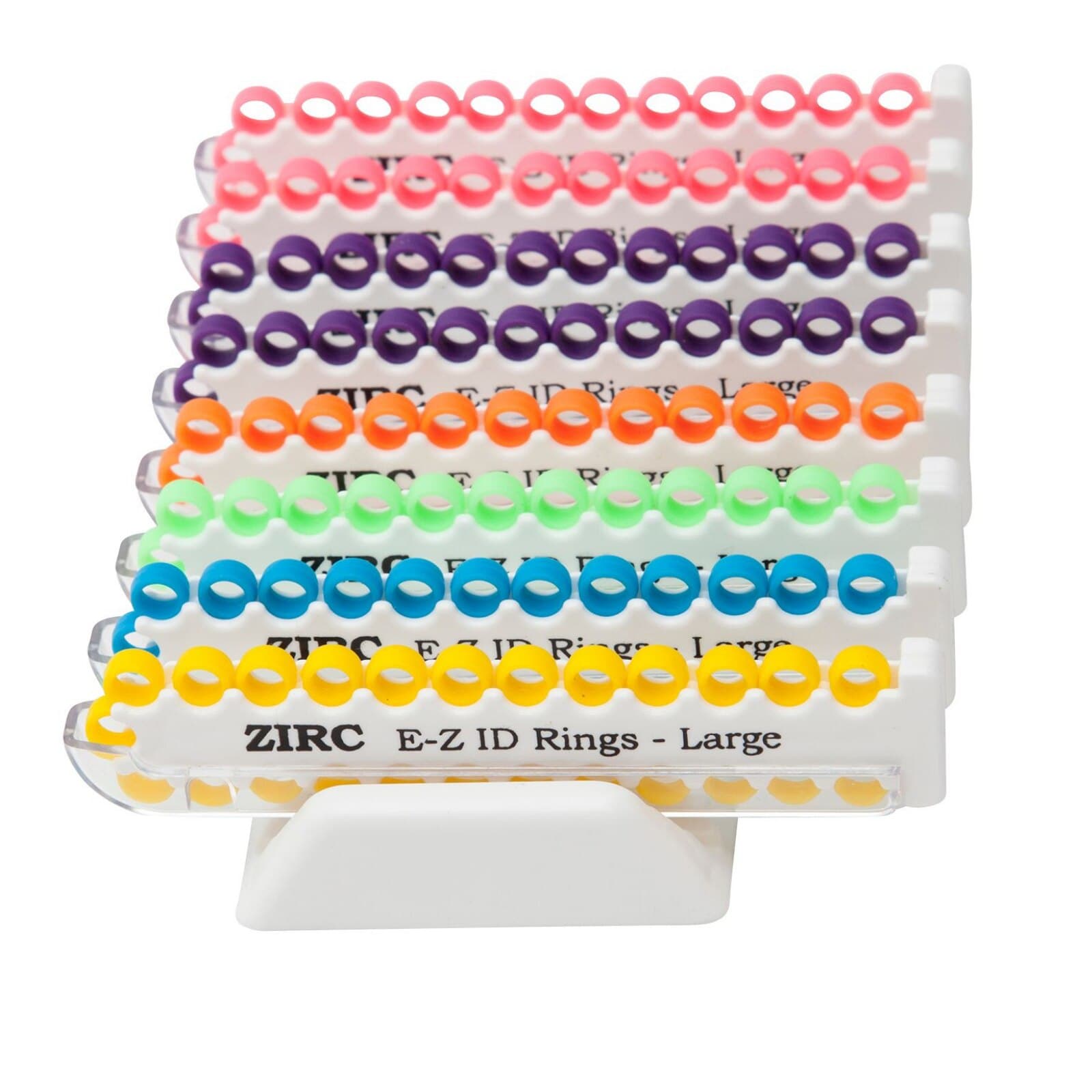 E-Z ID Instrument Rings System, Large, Vibrant Assorted, 1/4" Rings, 200/Pk, 70Z210 thumbnail 3