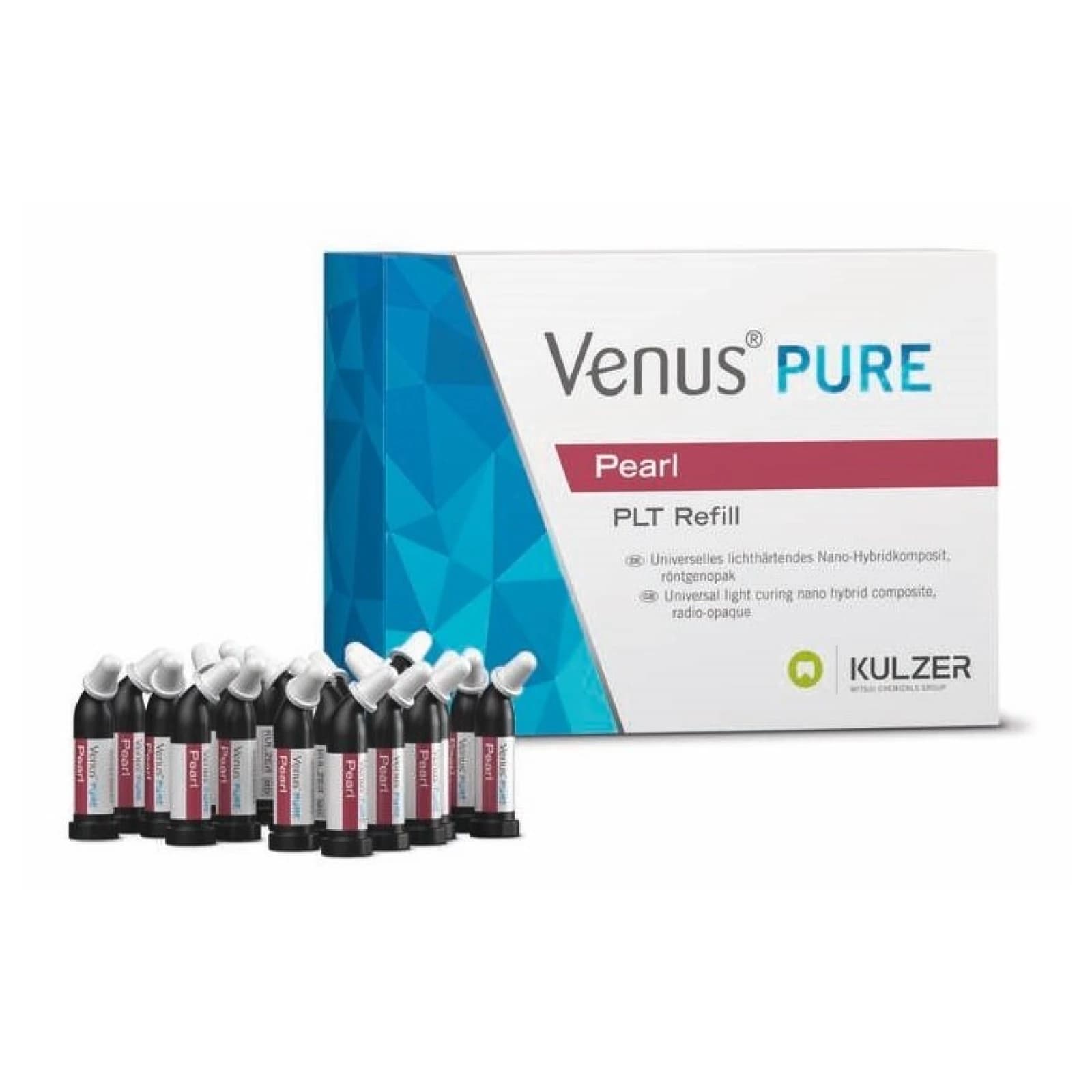 Kulzer Venus Pearl Pure Universal Nano-Hybrid Composite, PLT Refill, Medium Shade, 0.2 g, 20/Pkg, 66096877 thumbnail 2