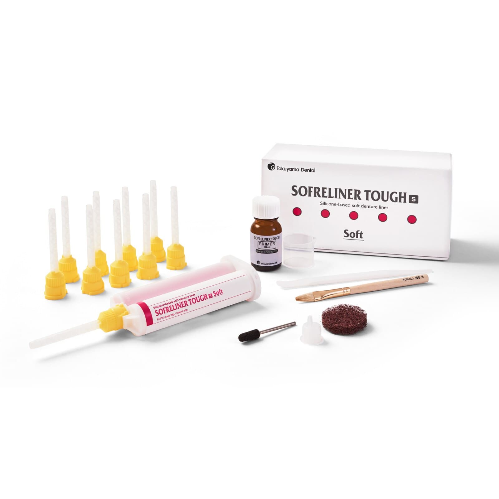 Sofreliner Tough S (Soft) Denture Reline Kit, 52 g Cartridge, 10 mL Primer, 23401 thumbnail 17