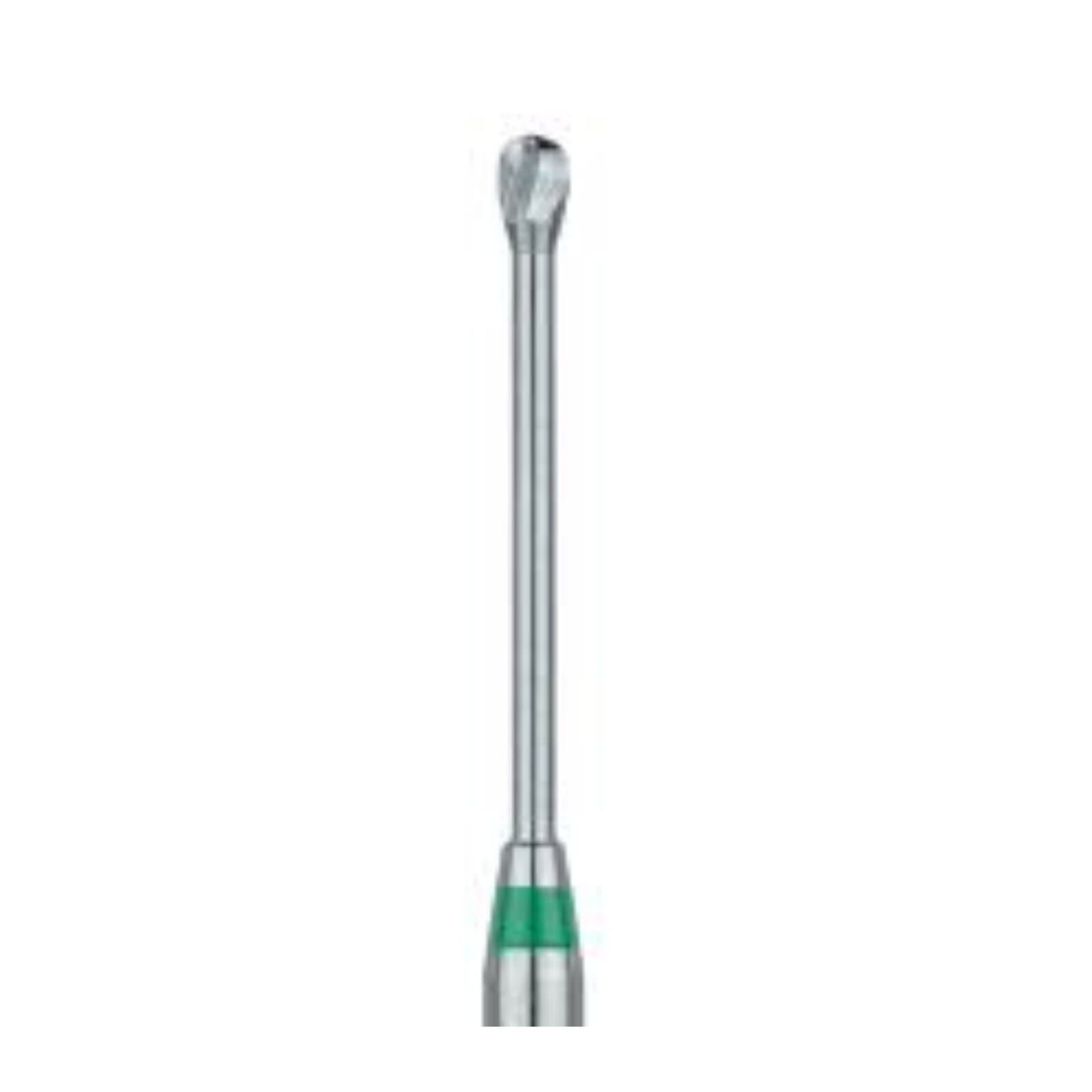 Meisinger MeiEndo Endo Access Bur, 1.8mm Round, RA (Right Angle) Long Shank, Green, 2/Pk, HM191A-018-RAL - Meisinger Endo Access Burs 1.8mm Round RA Long 2/Pk - Image 1