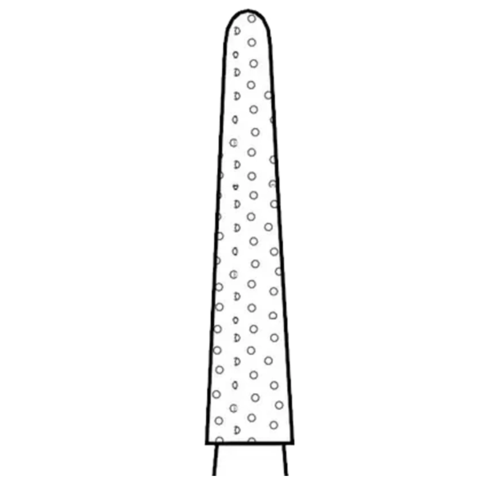 Two Striper Diamond Bur, FG, Round-End Taper, 767.9, Fine, Red, 1.8 mm Major/0.9 mm Minor, 9.0 mm Length, 5/Pk, 2015485 thumbnail 3