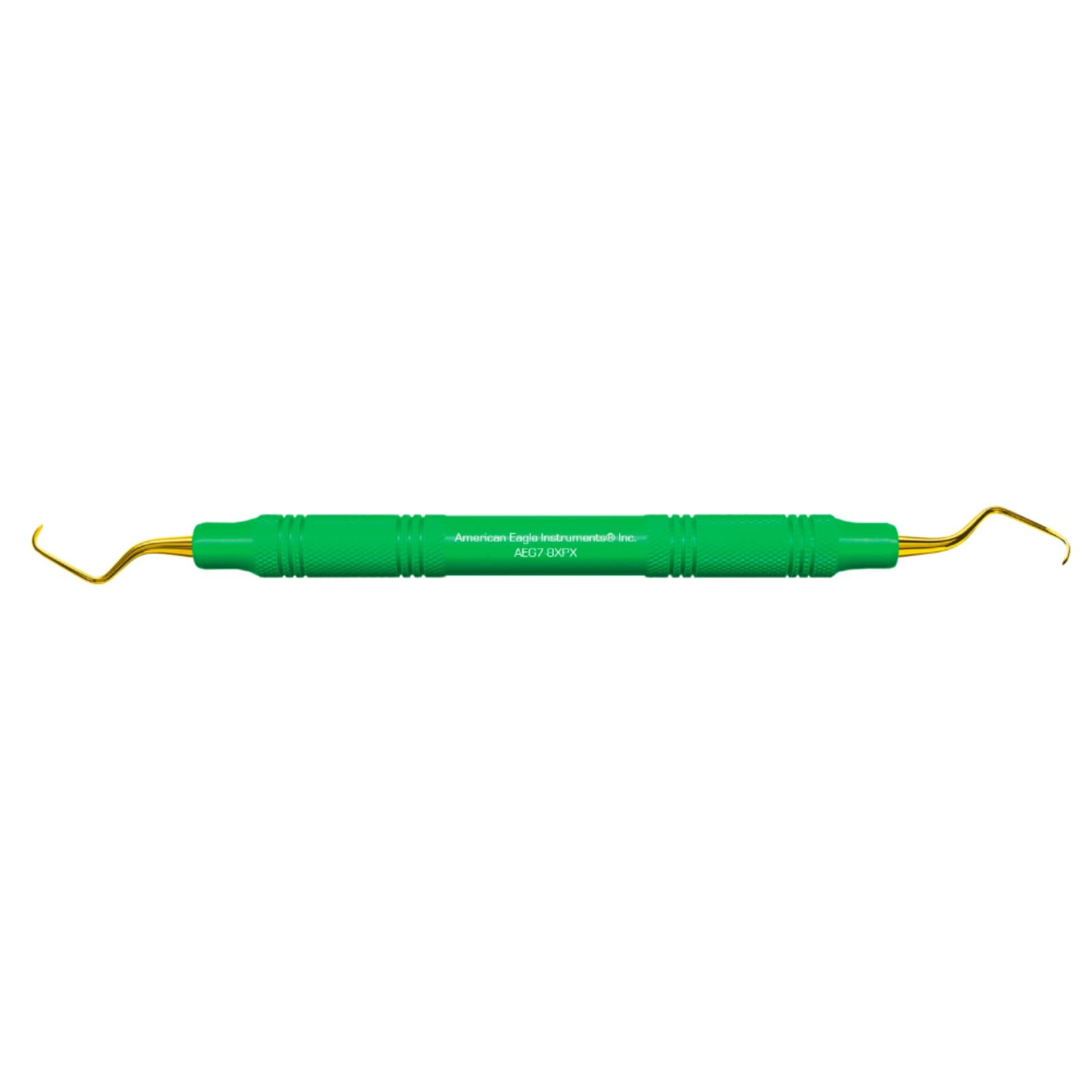 American Eagle Instruments Standard Gracey Curette, XP, #7-8, Pre-Molar/Molar, Double-Ended, EagleLite Resin Handle, 3/8", Green, 1/Pk, AEG7-8XPX thumbnail 13