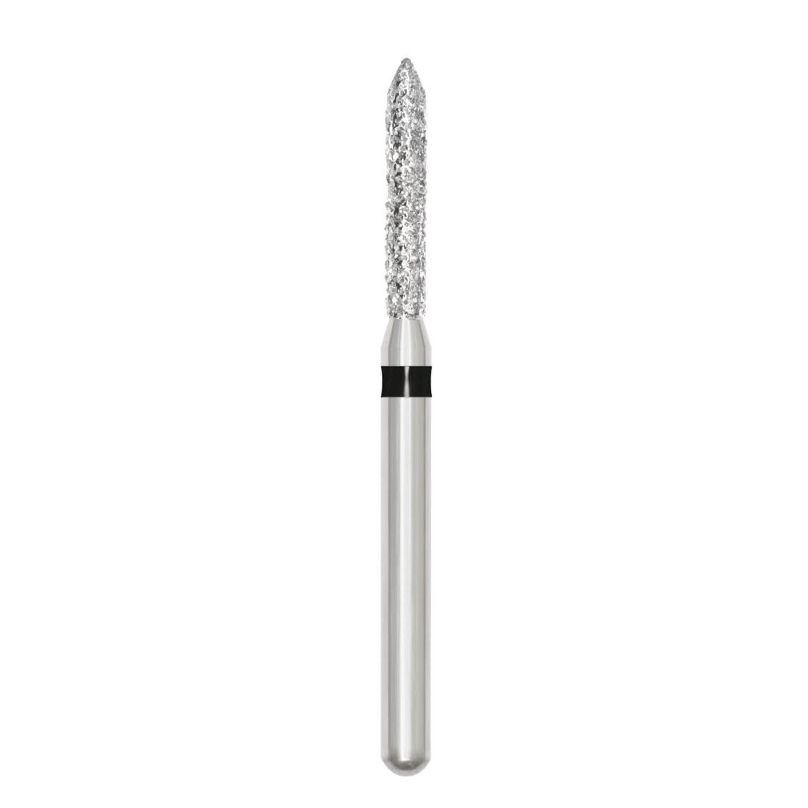 SS White Revelation Diamond Bur 885-014SC, Super Coarse, Beveled Cylinder, Friction Grip, 5/Pk thumbnail 2