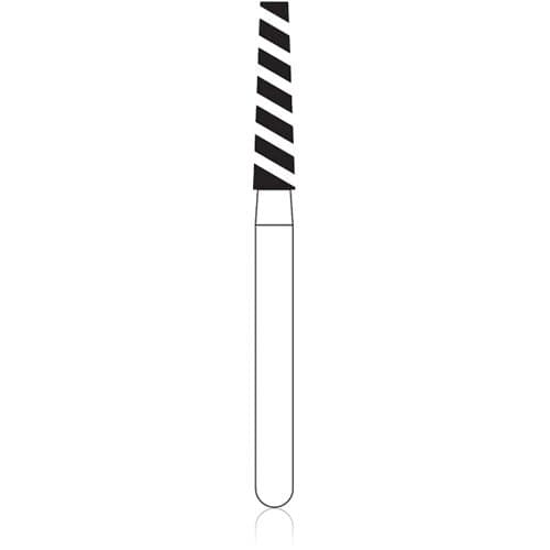 NTI Turbo Diamond Bur, Super Coarse, Flat End Taper, Friction Grip, 1.8 mm Diameter, 10.0 mm Length, Black Ring, 5/Pk, SC848-T-018 thumbnail 3