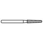 SS White #7675 Trimming & Finishing Carbide Bur, 12-Blade, Tapered Fissure, Round End, Friction Grip, 5/Pkg, 15675-5 thumbnail 2