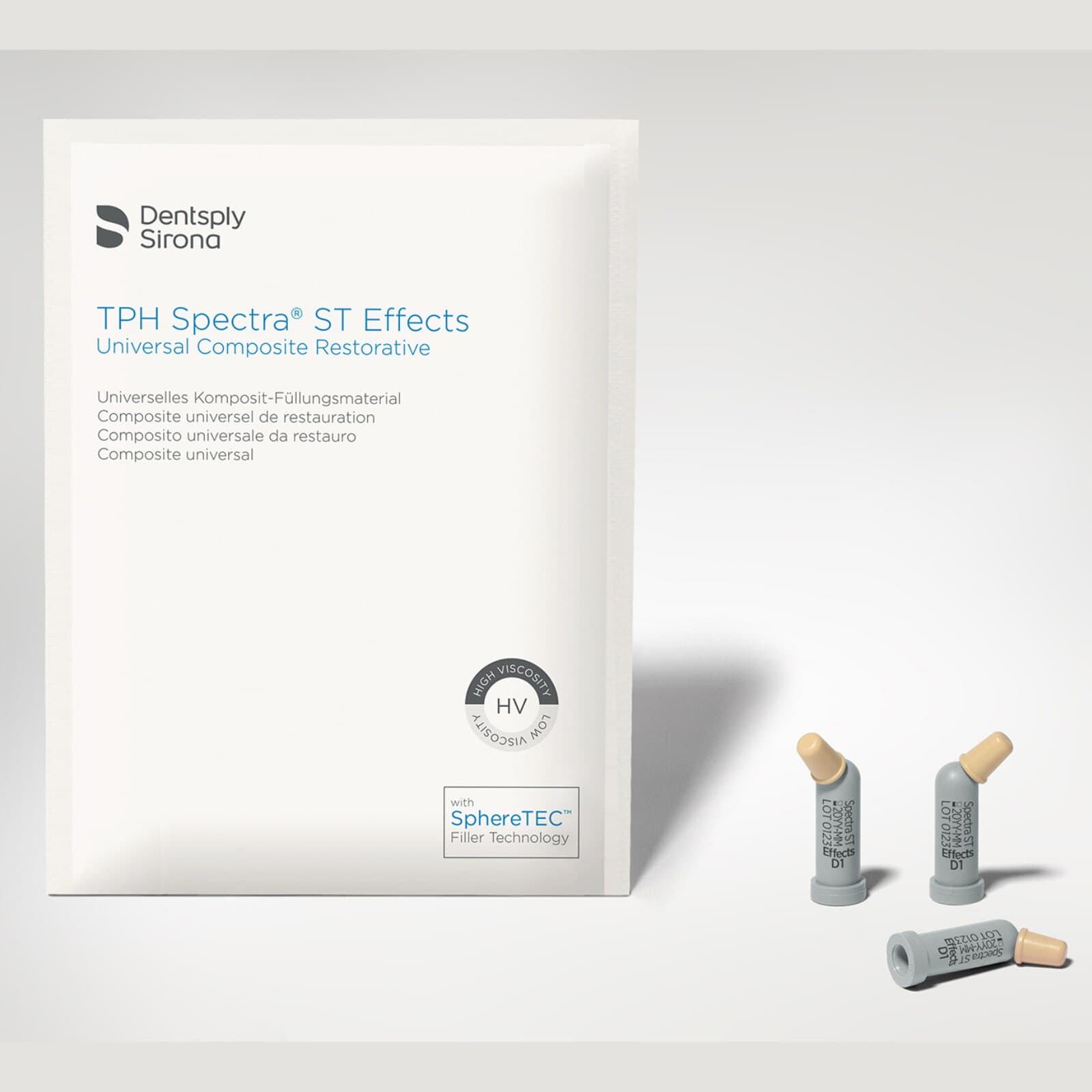 TPH Spectra ST Effects Composite Restorative Compules Refills, High Viscosity, Shade D1, 0.25 g, 16/Box, 642543 thumbnail 3
