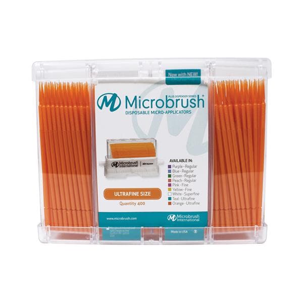 Microbrush Plus Micro-Applicator Dispenser Refills, Ultra Fine (0.5 mm), Orange, 400/Pk, PU400OR thumbnail 8
