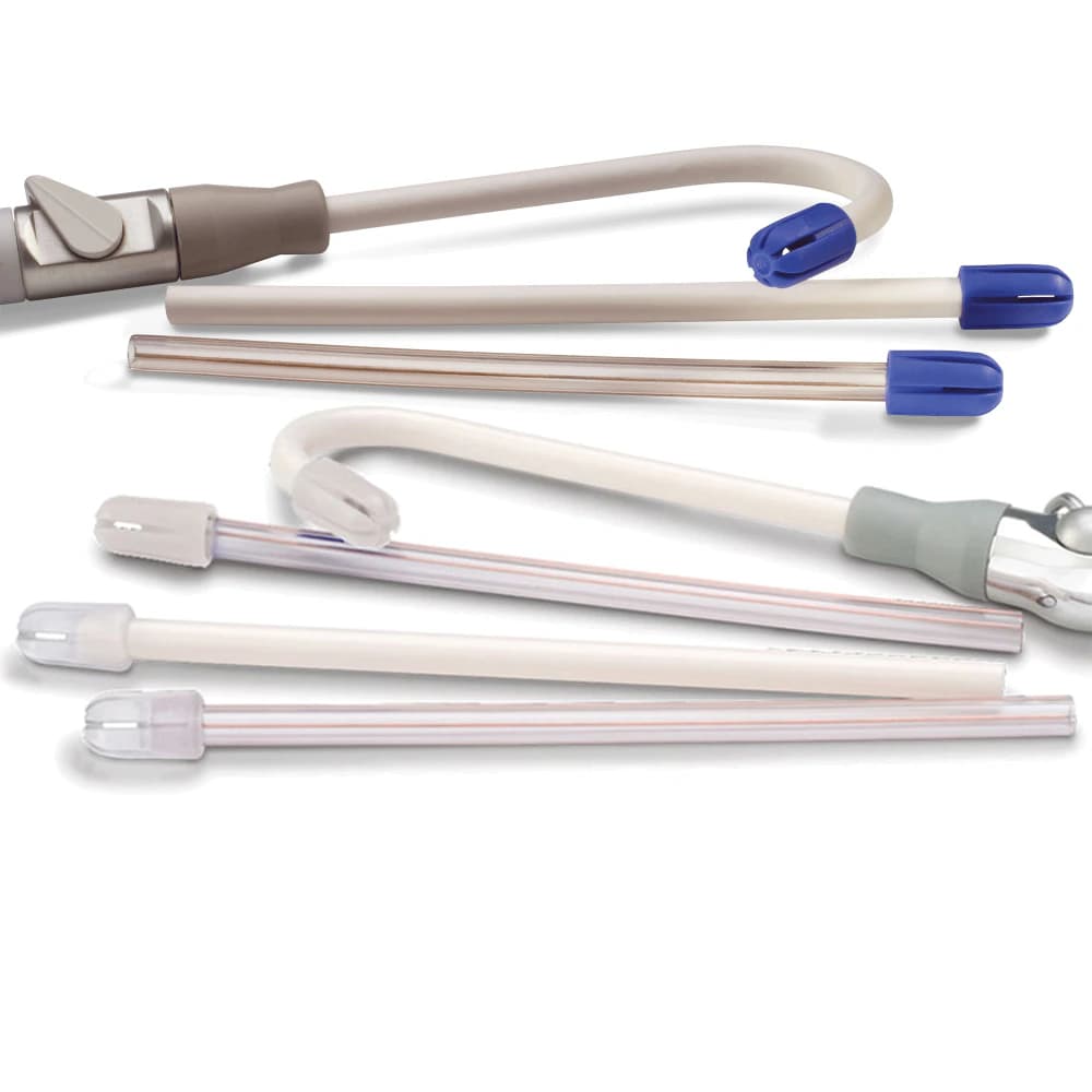 Total Comfort Saliva Ejector Aspirators, White Tubes with Blue Soft Tips, 6" Long, Non-Latex, 100/Pkg, 7024910WHI thumbnail 5