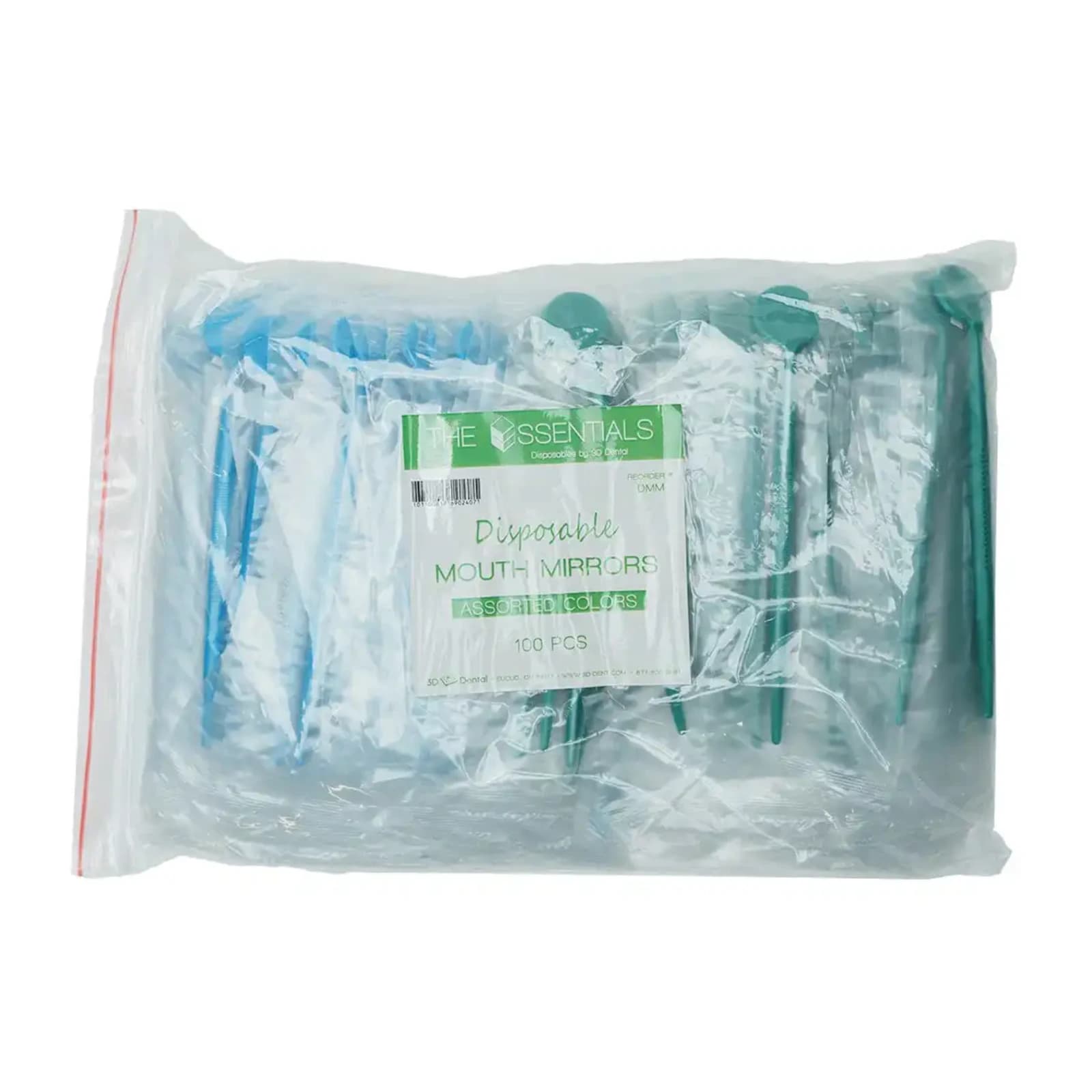 Disposable Mouth Mirrors, Medium (4.5), 100/Box - Disposable Mouth Mirrors Medium (4.5) 100/Bx - Image 1