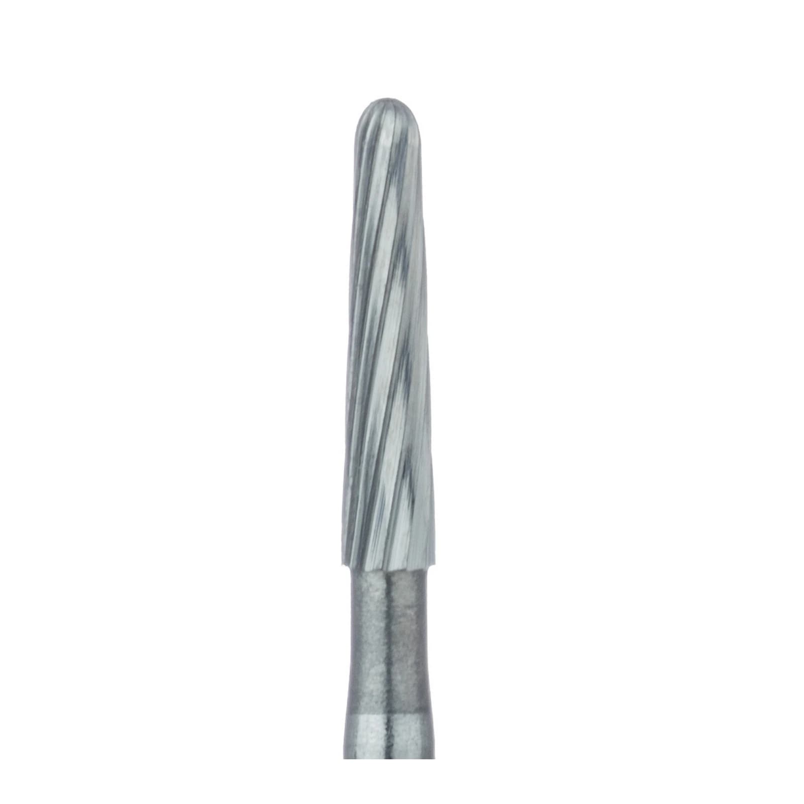 Meisinger Trimming & Finishing Tungsten Carbide Bur, FG, Round End Taper, 1.6 mm, 8-12 Flute, 5/Pkg, US #7675 (HM375R-016) thumbnail 2