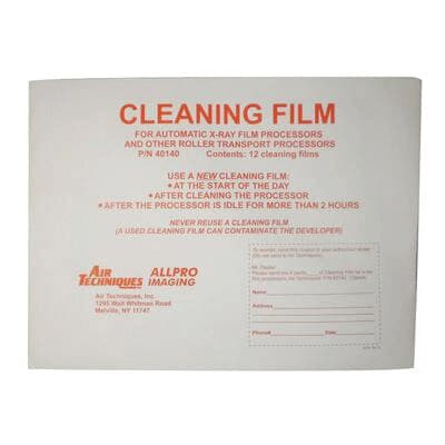 Air Techniques Cleaning Film for Roller Processors, 9" x 12", 12 Sheets/Pk, 40140 thumbnail 3