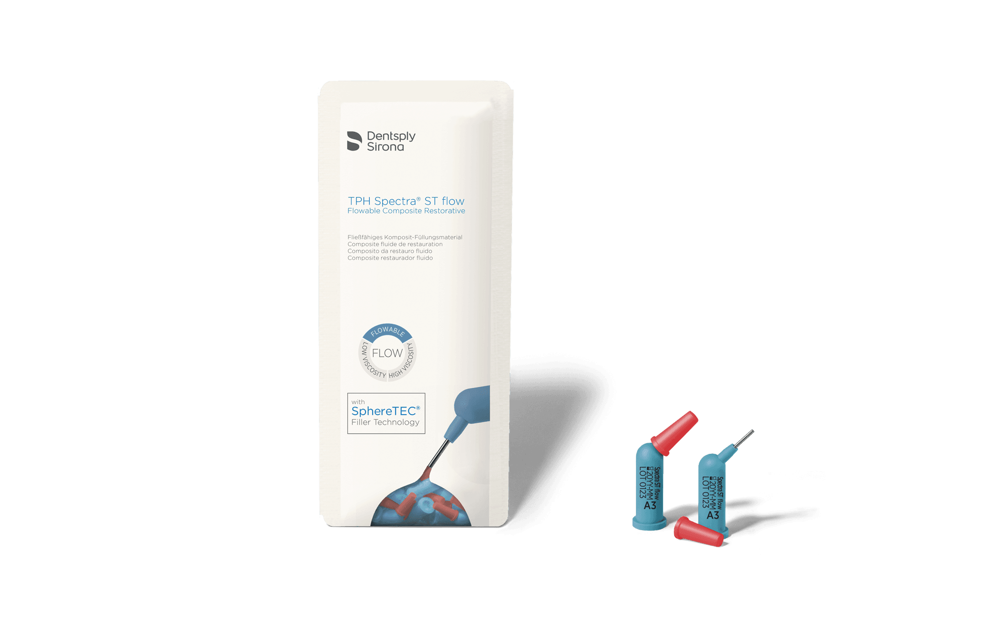 TPH Spectra ST flow Light-Cure Flowable Composite, Shade A4, 0.25g Compula Tips Refill, 16/Pk, 642514 thumbnail 3