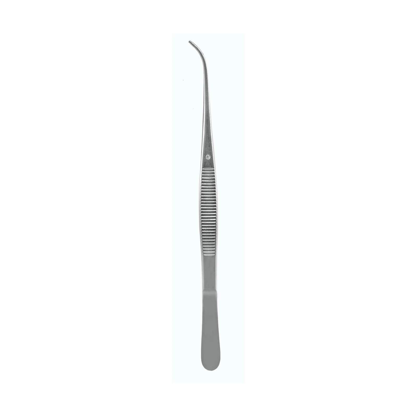 A. Titan Instruments Semken Tissue Forceps, 1 X 2 Teeth, Curved, 5", German Stainless Steel, Each thumbnail 2