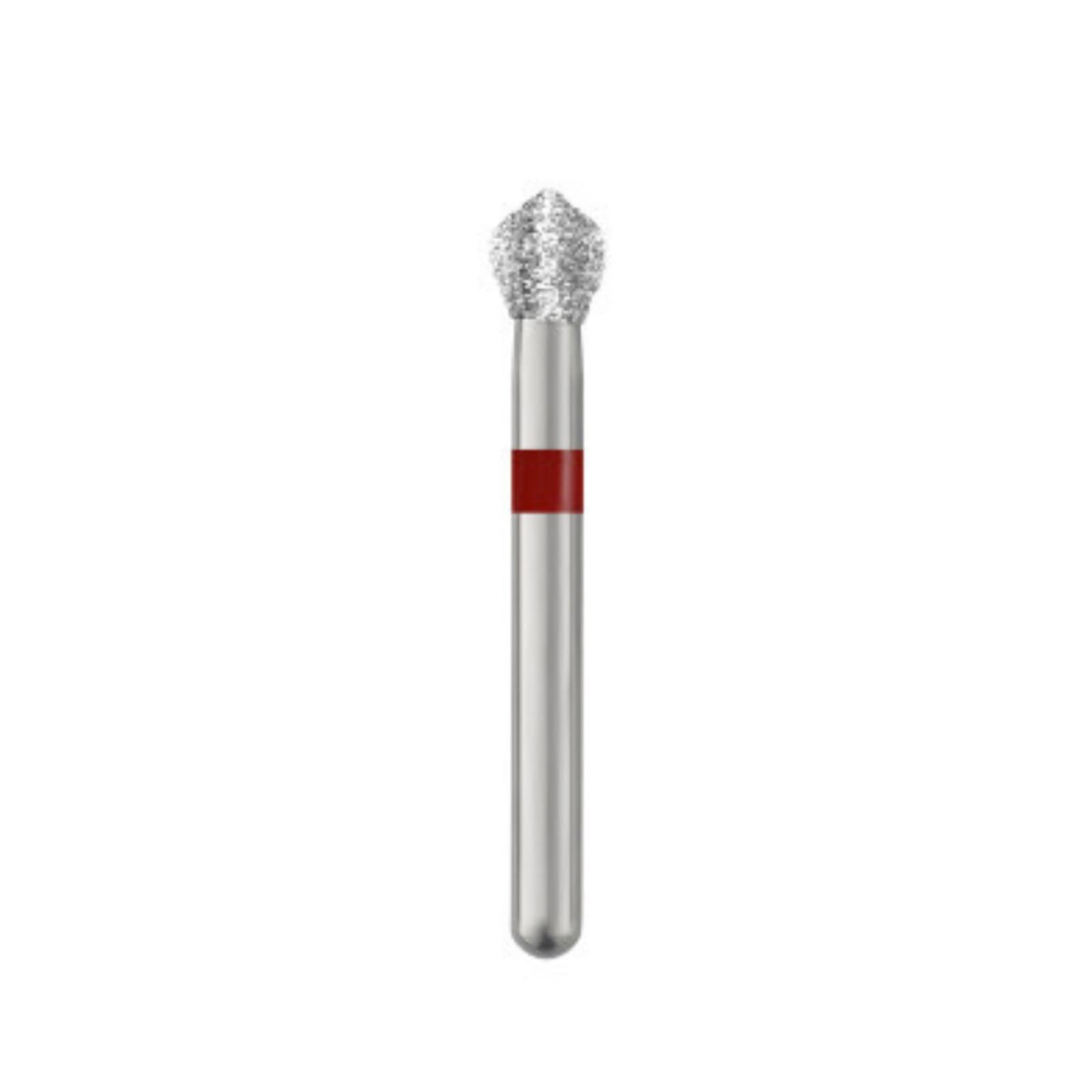 Piranha Diamond Single-Use Burs, FG, Acorn, # 905-027, 2.7 mm, Fine, Red, 25/Pk, 905-027F thumbnail 3