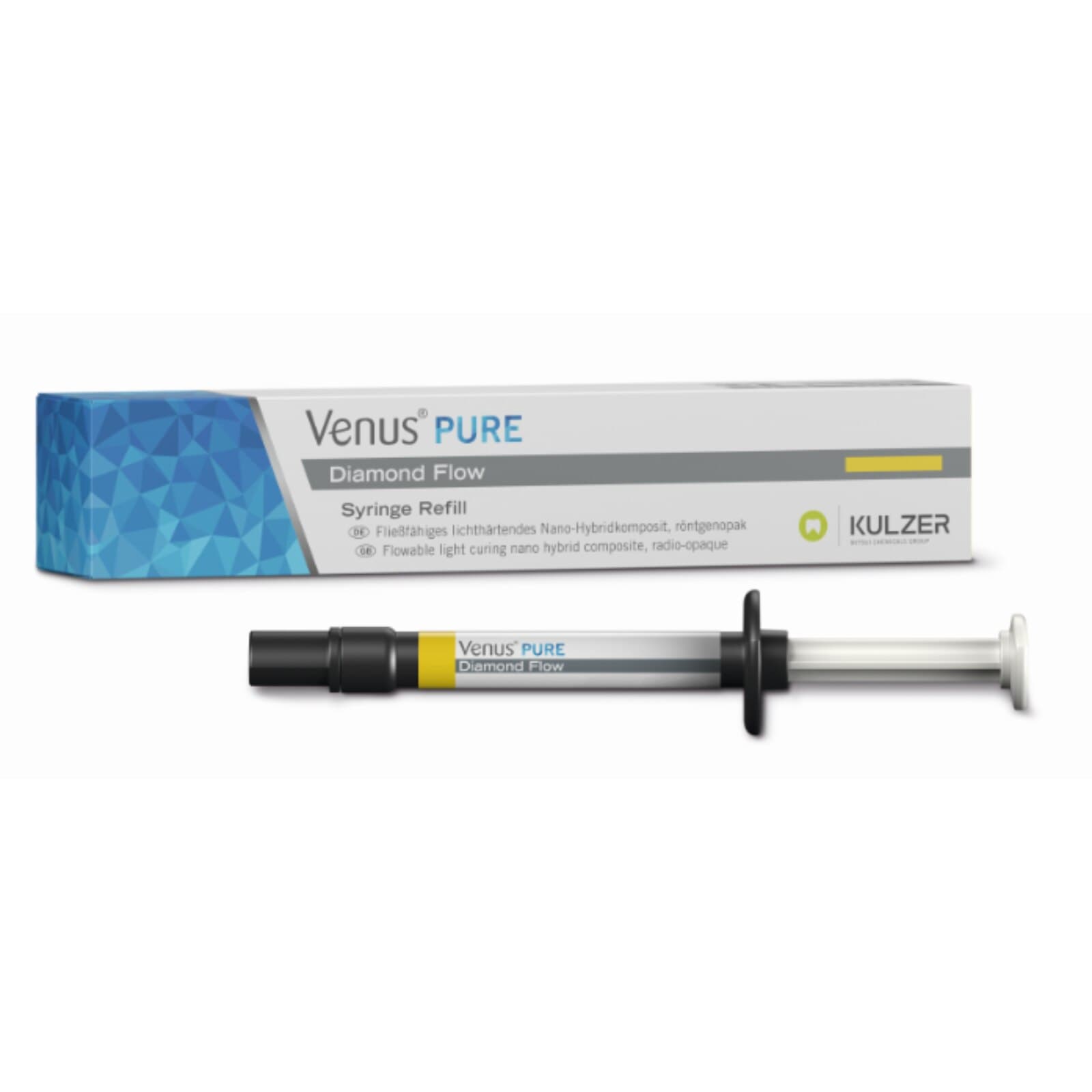 Venus Diamond Flow PURE Flowable Composite Syringe, Light, 1.8g, 66100268 thumbnail 2