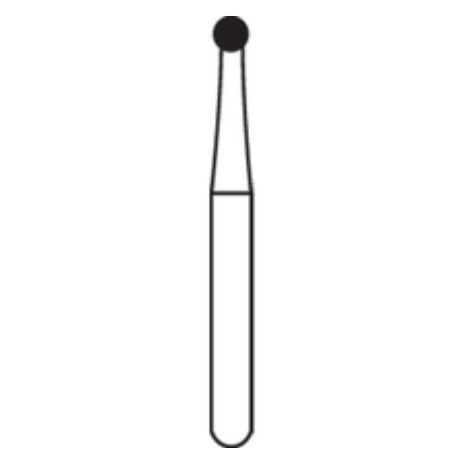 Coltene Alpen Carbide Bur, Round #6, RA (Right Angle), 100/Bx, 6-204-1.80 thumbnail 2