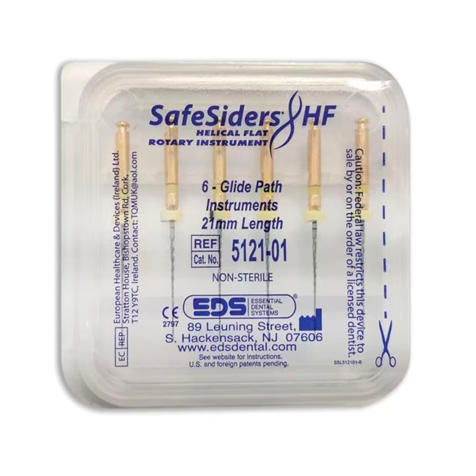 SafeSider HF Glidepath Endodontic Rotary File, 21mm, Size #20, 0.02 Taper, 6/Pk, 5121-01 thumbnail 3