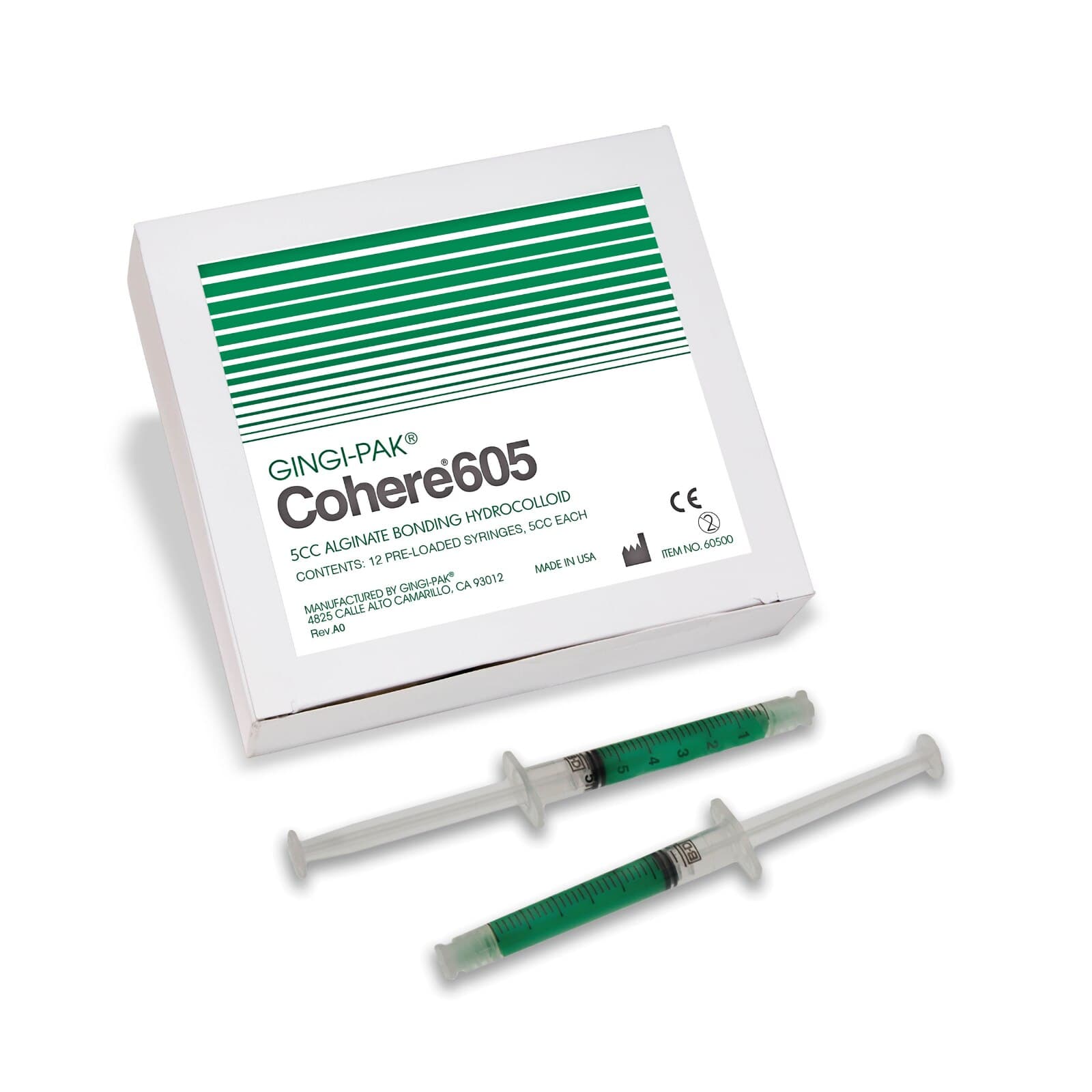 Pac-Dent Cohere 605 Pre-filled Syringe, 5cc, 12/Bx - 5cc Cohere 605 Pre-filled Syr - Image 1