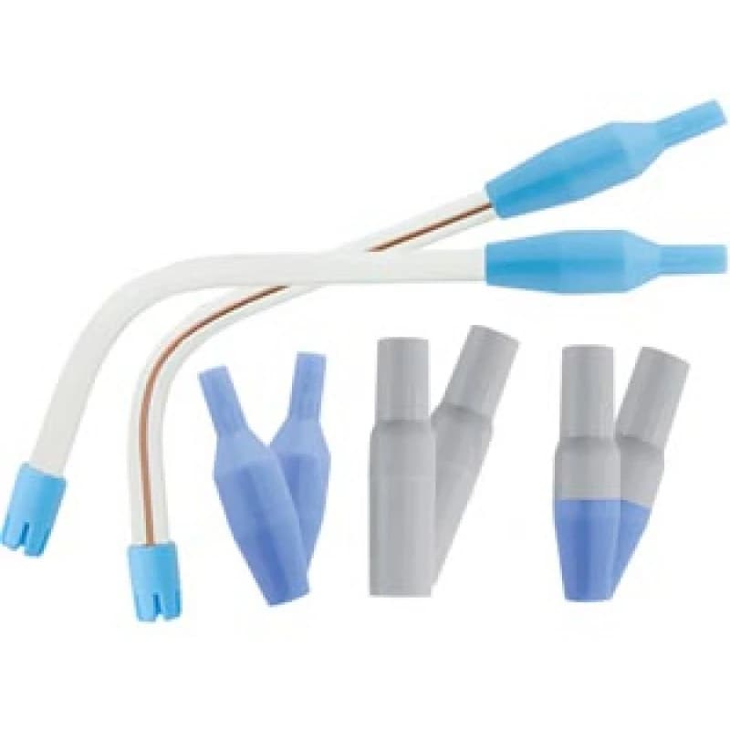 Crosstex Safe-Flo Saliva Ejector, White Tube with Blue Tip, One-Way Valve, Latex-Free, 100/Bag, M1000WHBU thumbnail 7