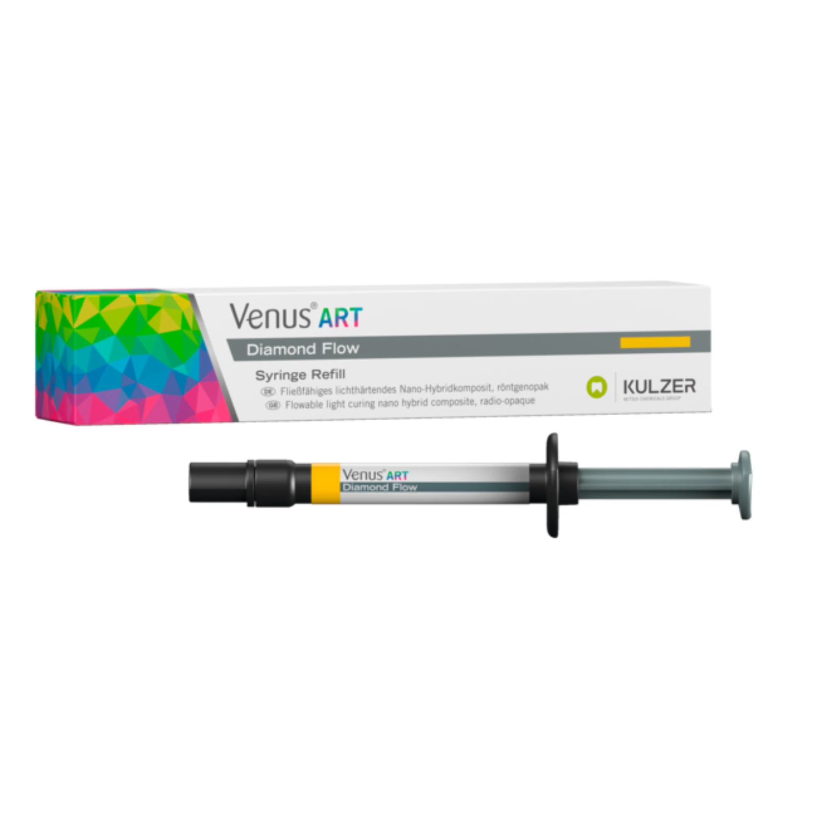 Venus Diamond Flow Flowable Nanohybrid Composite, Shade A2, 1.8 g Syringe Refill, 66040355 thumbnail 10